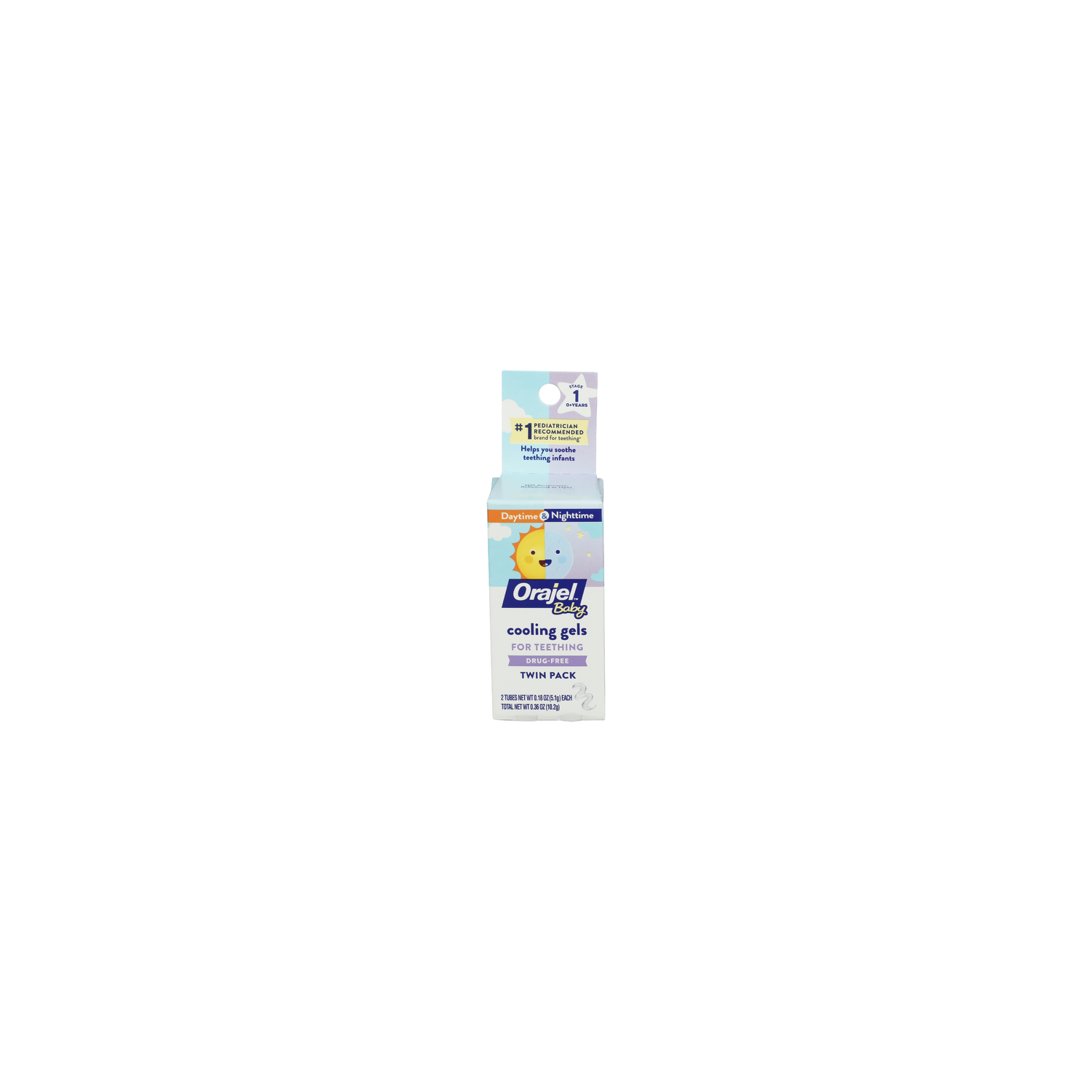 Orajel Daytime & Nighttime Baby Cooling Gels For Teething - 0.18 Ounce - 2 Count Image 1 of 3