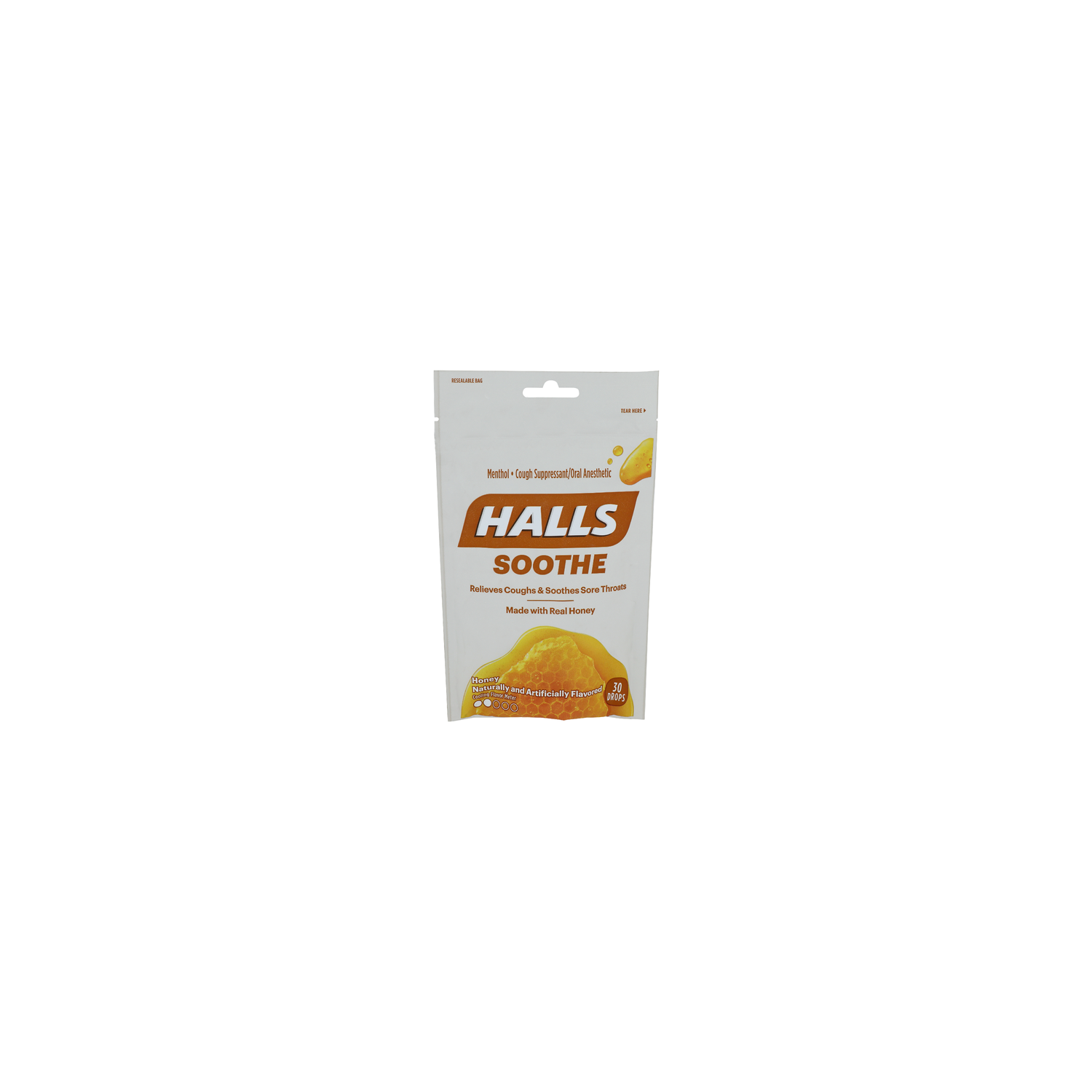 Halls Honey Menthol Cough Suppressantoral Anesthetic - 30 Count Image 1 of 3