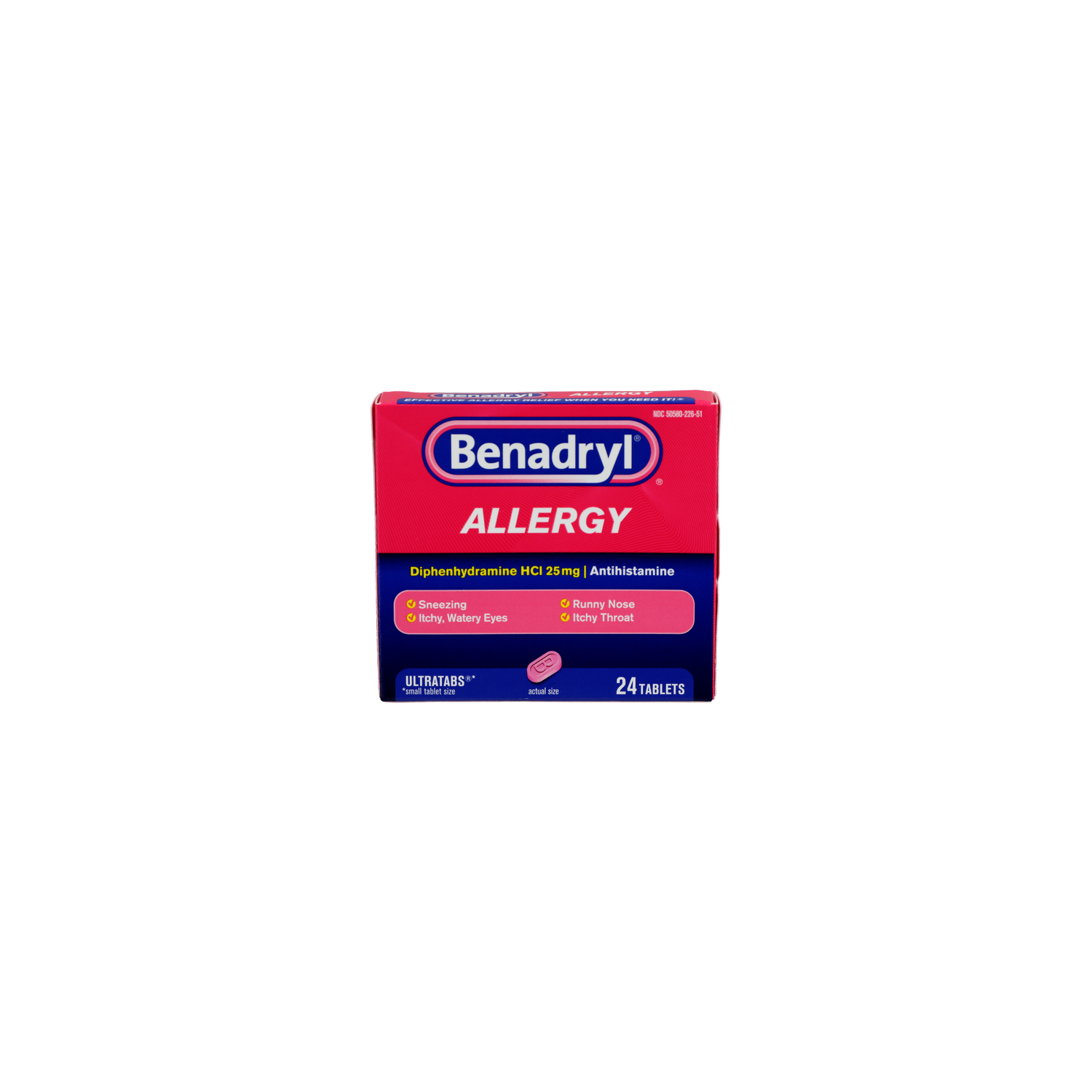Benadryl Allergy - 24 Count Image 1 of 2