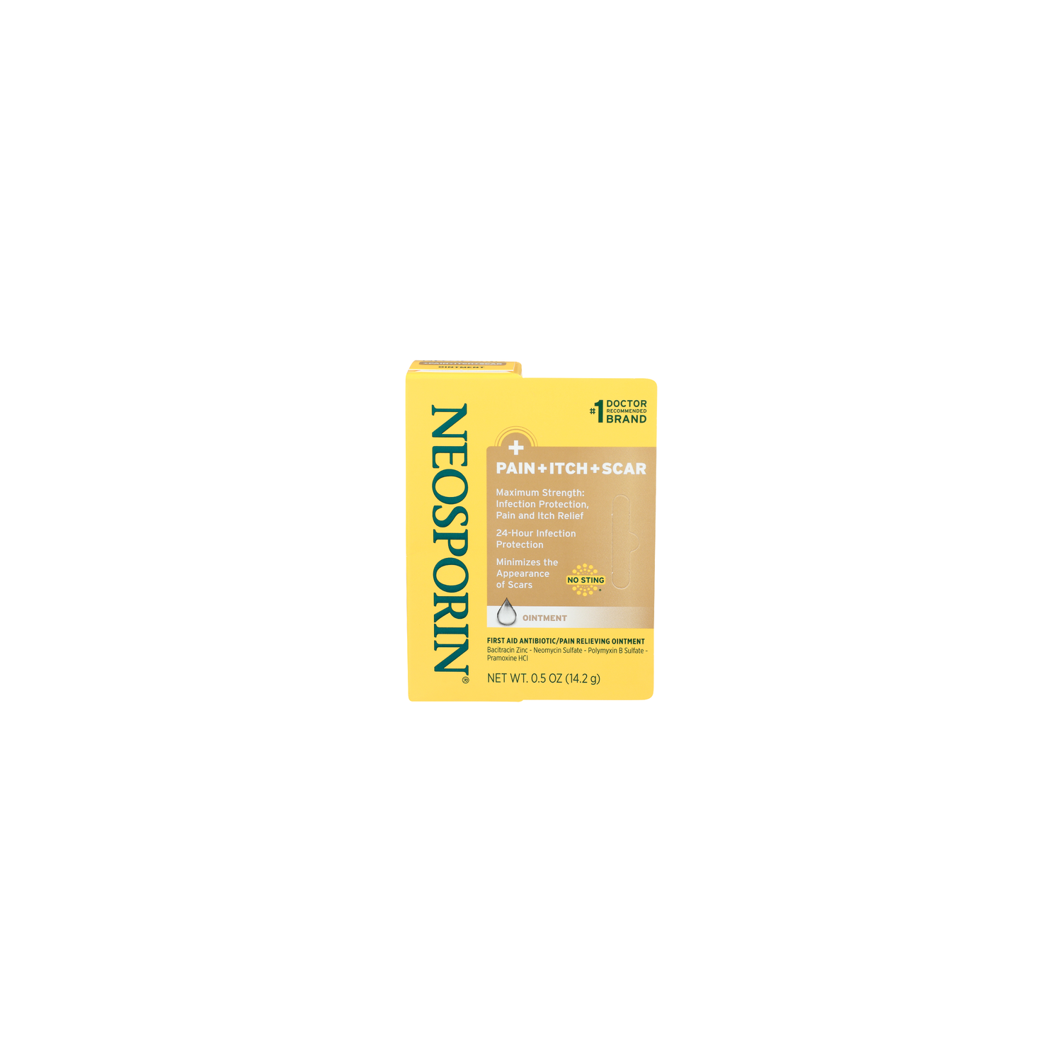 Neosporin Pain + Itch + Scar First Aid Antibioticpain Relieving Ointment - 0.5 Ounce Image 1 of 4