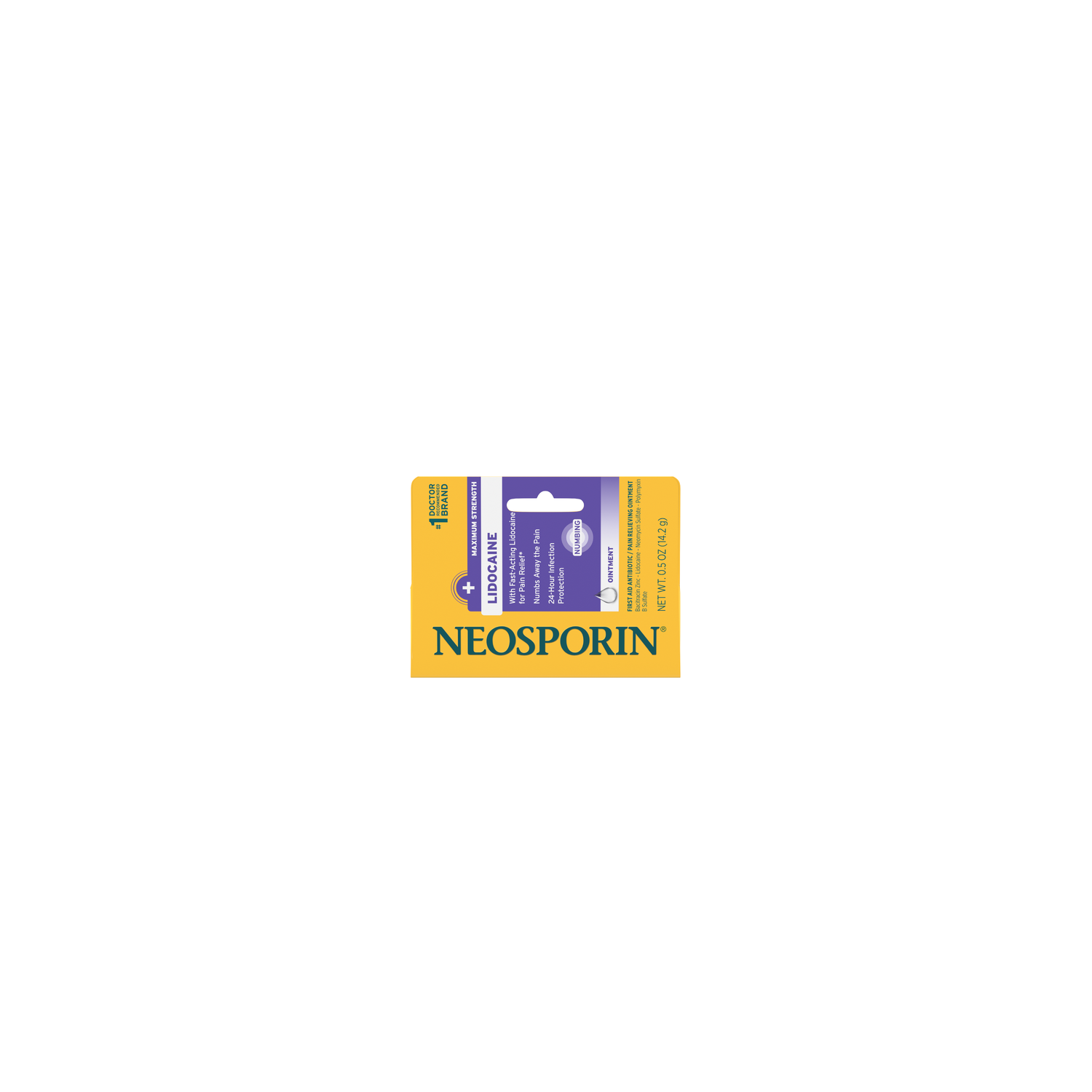 Neosporin + Lidocaine First Aid Antibiotic Ointment With Numbing Pain Relief - 0.5 Ounce Image 1 of 2