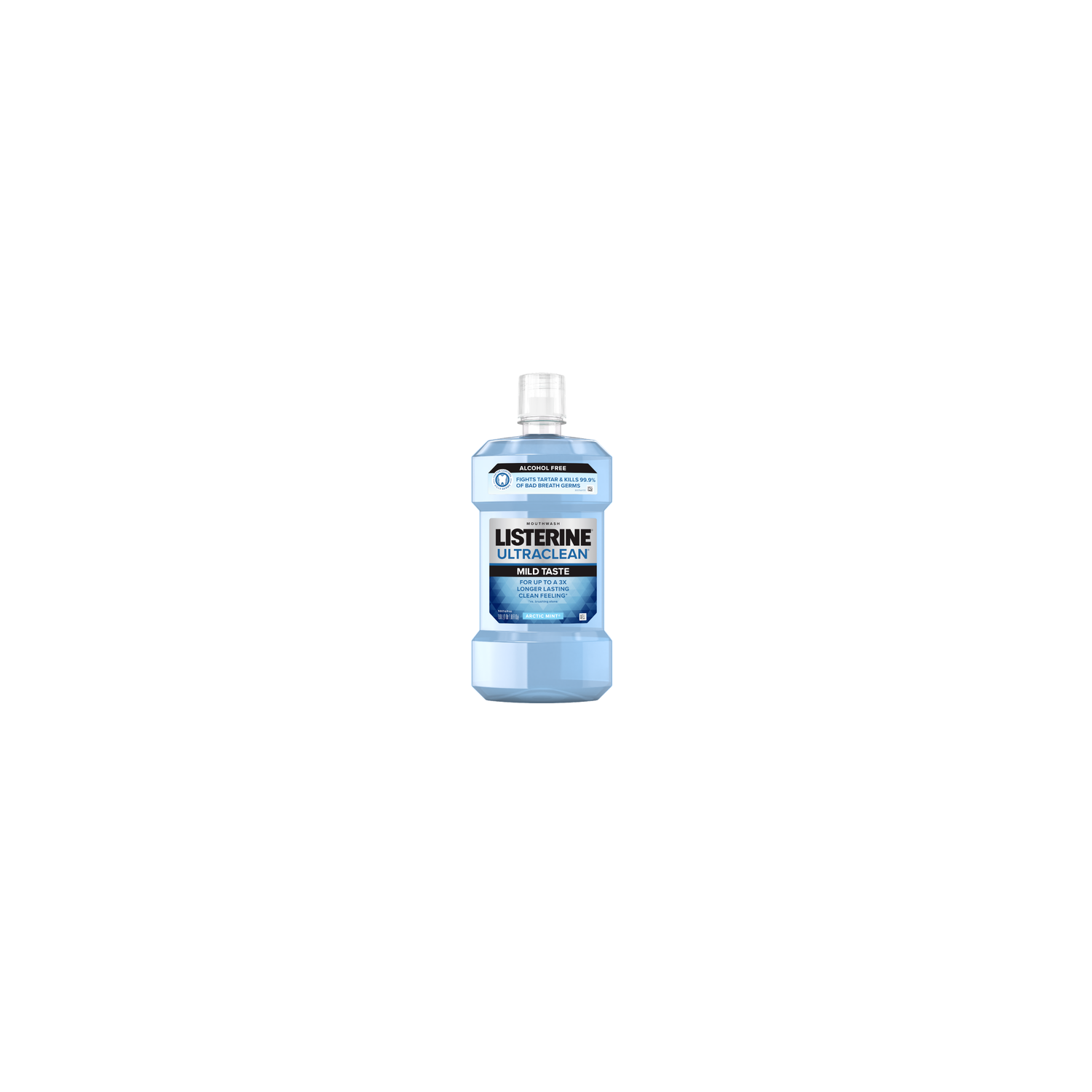 Listerine Ultra Clean Alcohol Free, Artic Mint, 1L - 33.81 Fluid Ounce Image 1 of 2