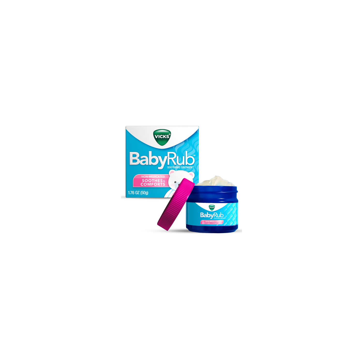 Vicks Babyrub Soothing Ointment - 1.76 Ounce Image 1 of 3