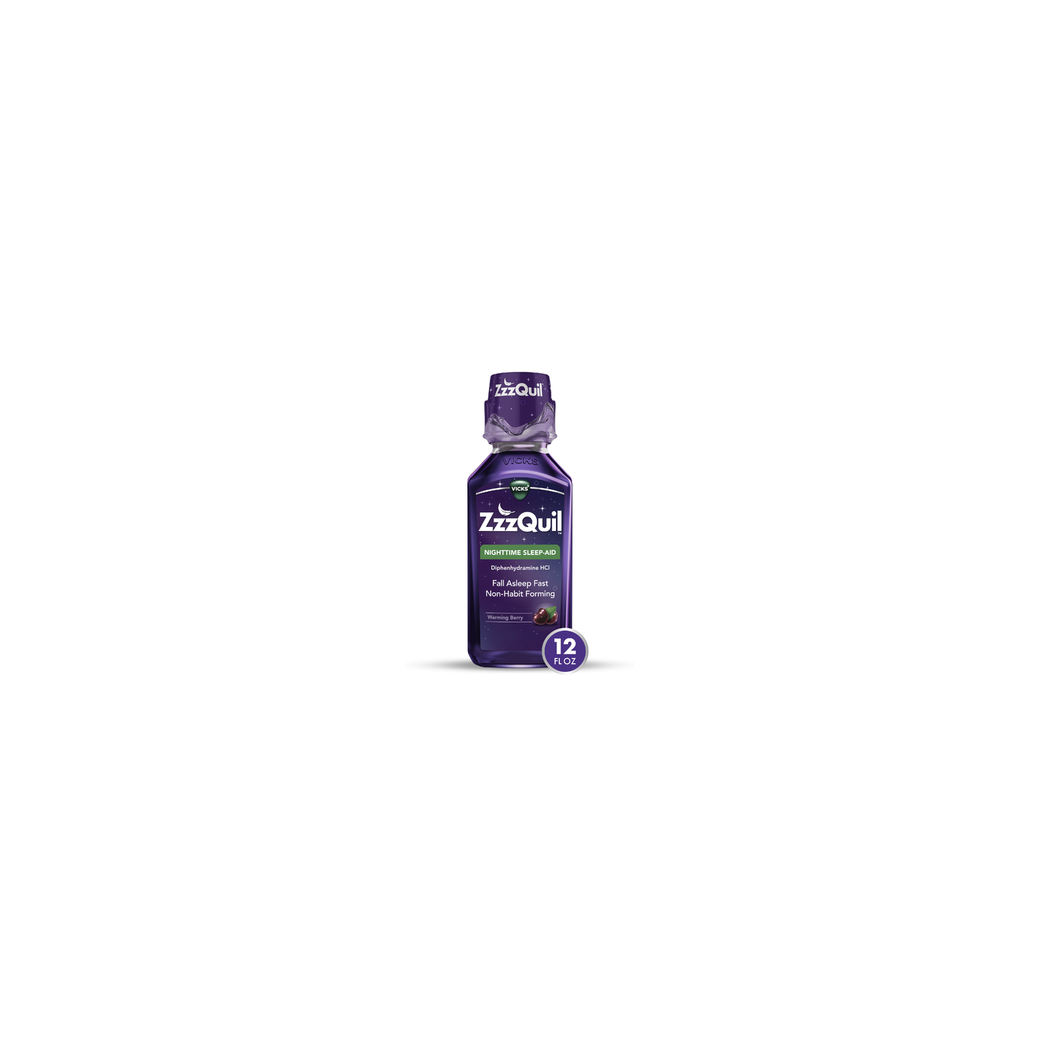 Vicks Zzzquil Warming Berry - 12 Fluid Ounce Image 1 of 4