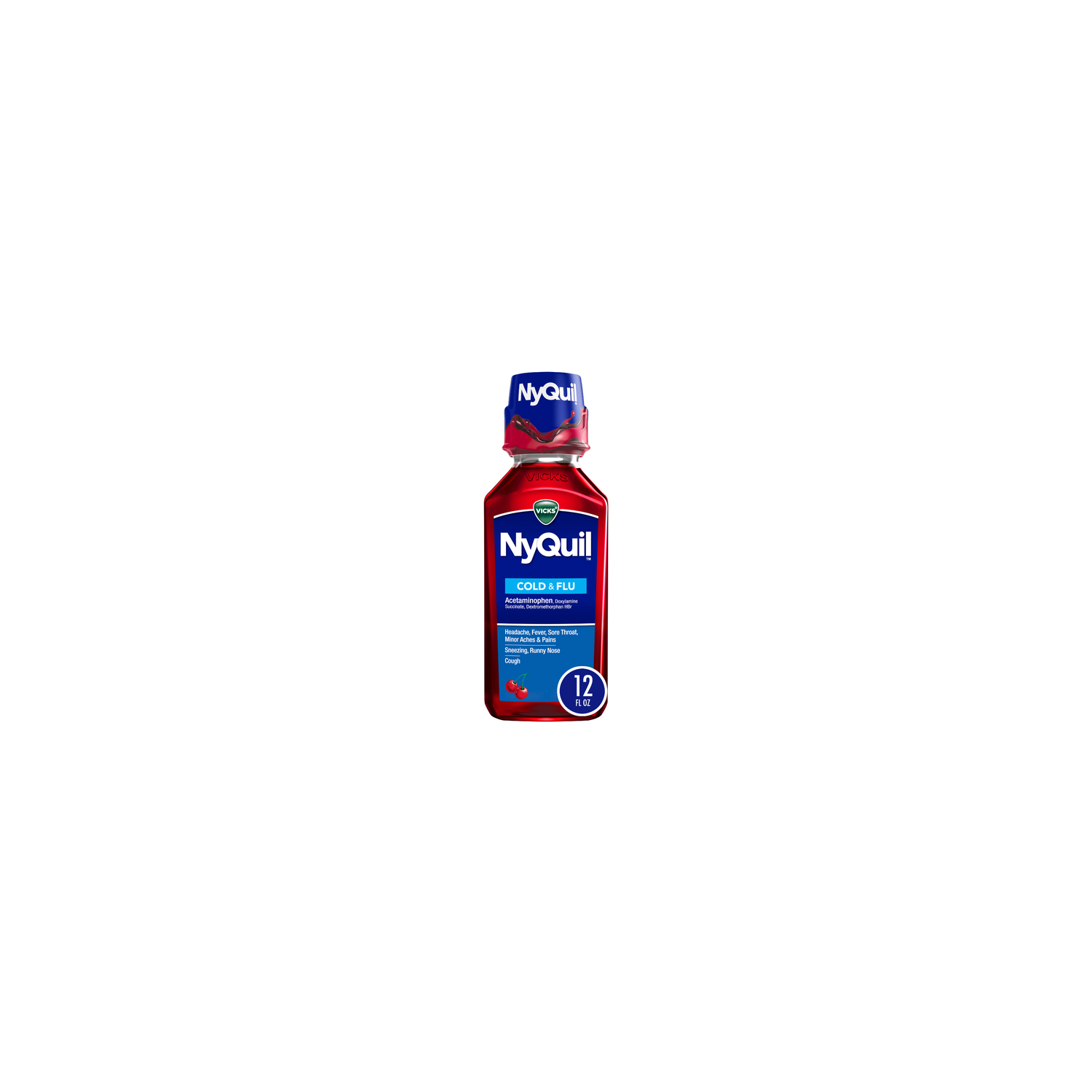 Vicks Nyquil Cold & Flu - 12 Fluid Ounce Image 1 of 4