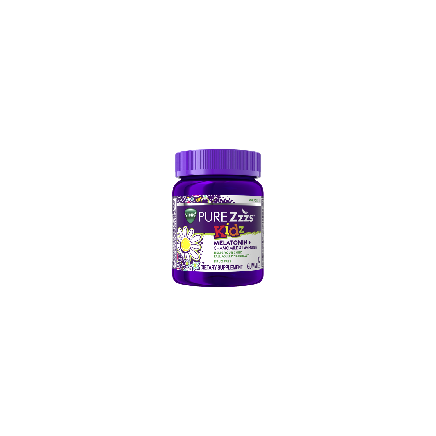 Vicks Pure Zzzs Kidz Berry Flavored Melatonin - 30 Count