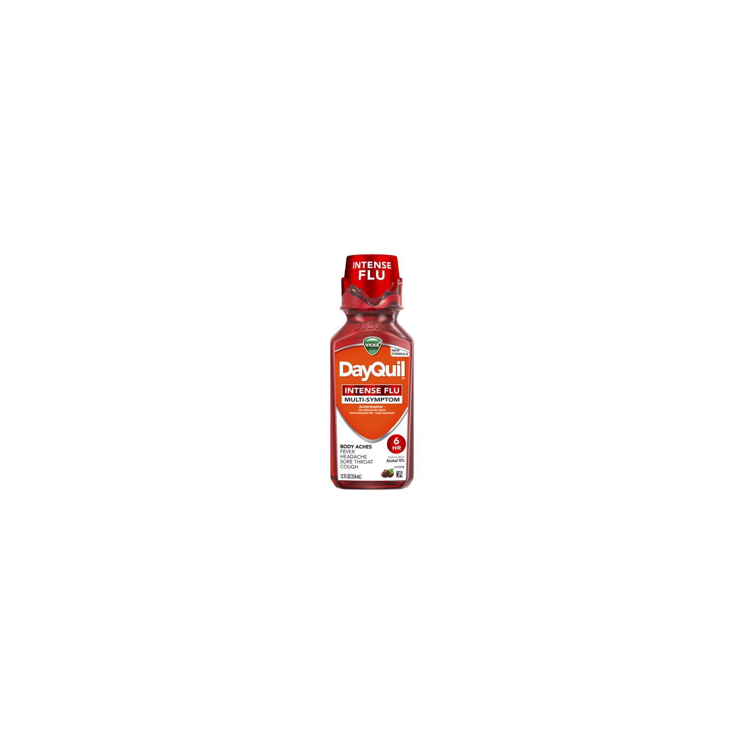 Vicks DayQuil Cherry Intense Flu Multi-Symptom Liquid - 10.32 Pound