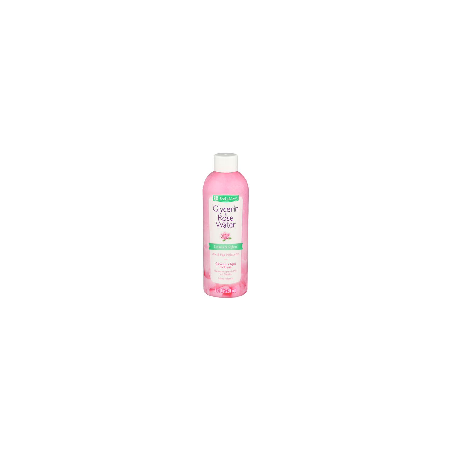 De La Cruz Glycerin & Rose Water Skin & Hair Moisturizer - 8 Fluid