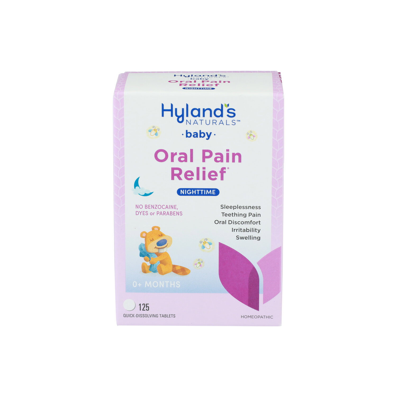 HYLAND's Naturals Tablets Baby Nighttime Oral Pain Relief - 125 Count Image 1 of 2