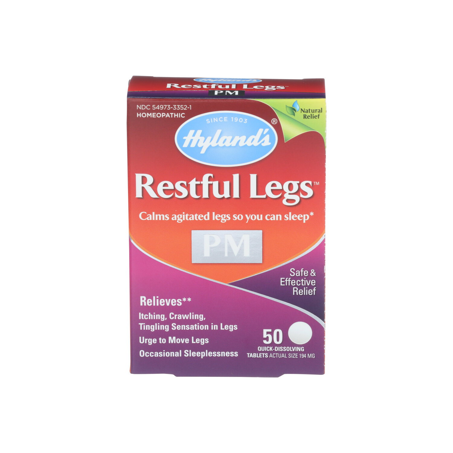 HYLAND's PM Restful Legs - 50 Count Image 1 of 4