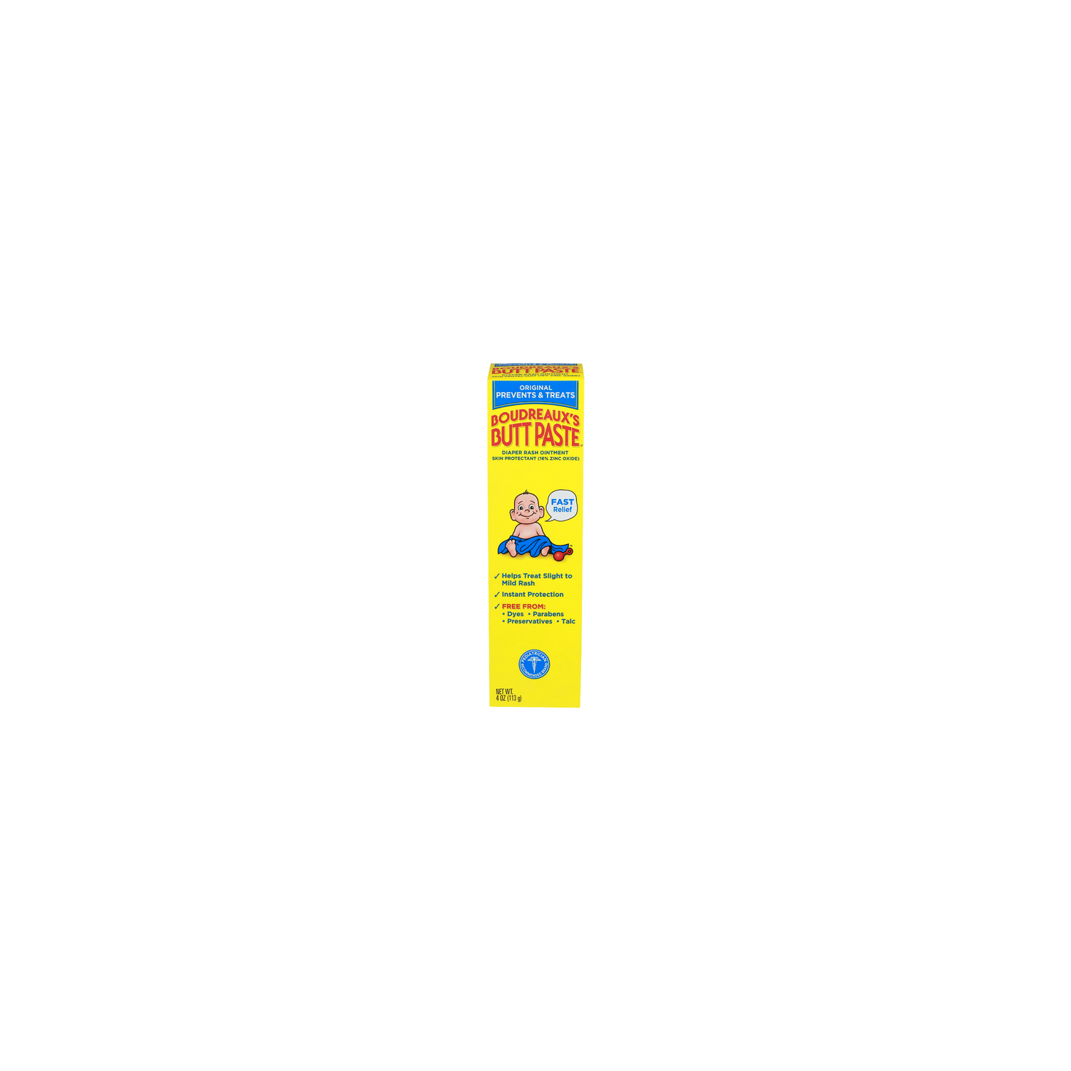 BOUDREAUX's Butt Paste Diaper Rash Ointment Skin Protectant 16% Zinc Oxide - 4 Ounce Image 1 of 2