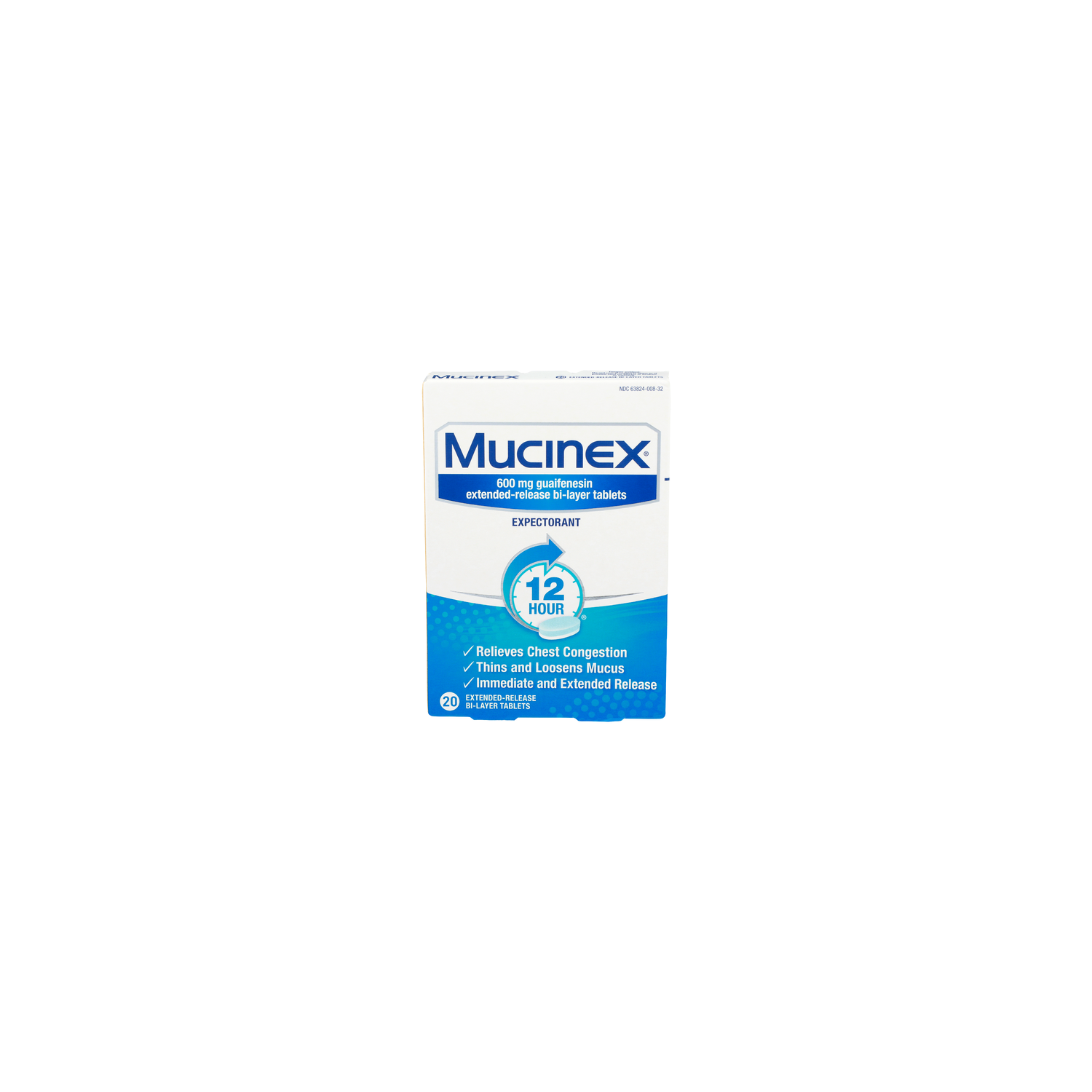 Mucinex Expectorant - 20 Count Image 1 of 2