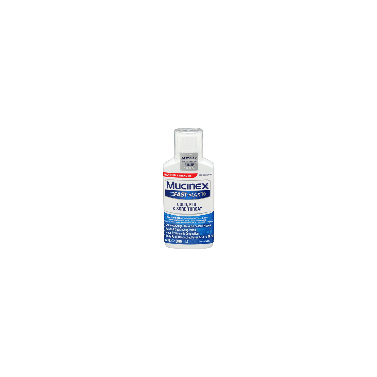 Mucinex Cold, Flu & Sore Throat - 6 Fluid Ounce Image 1 of 4