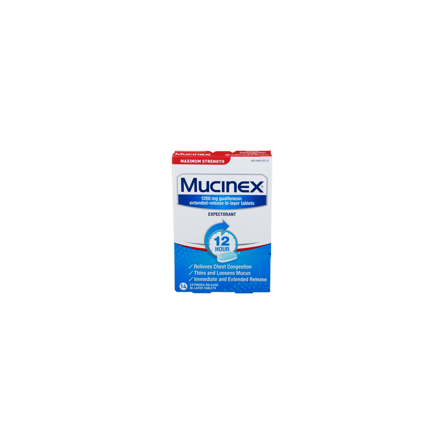 Mucinex Maximum Strength Expectorant - 14 Count Image 1 of 2