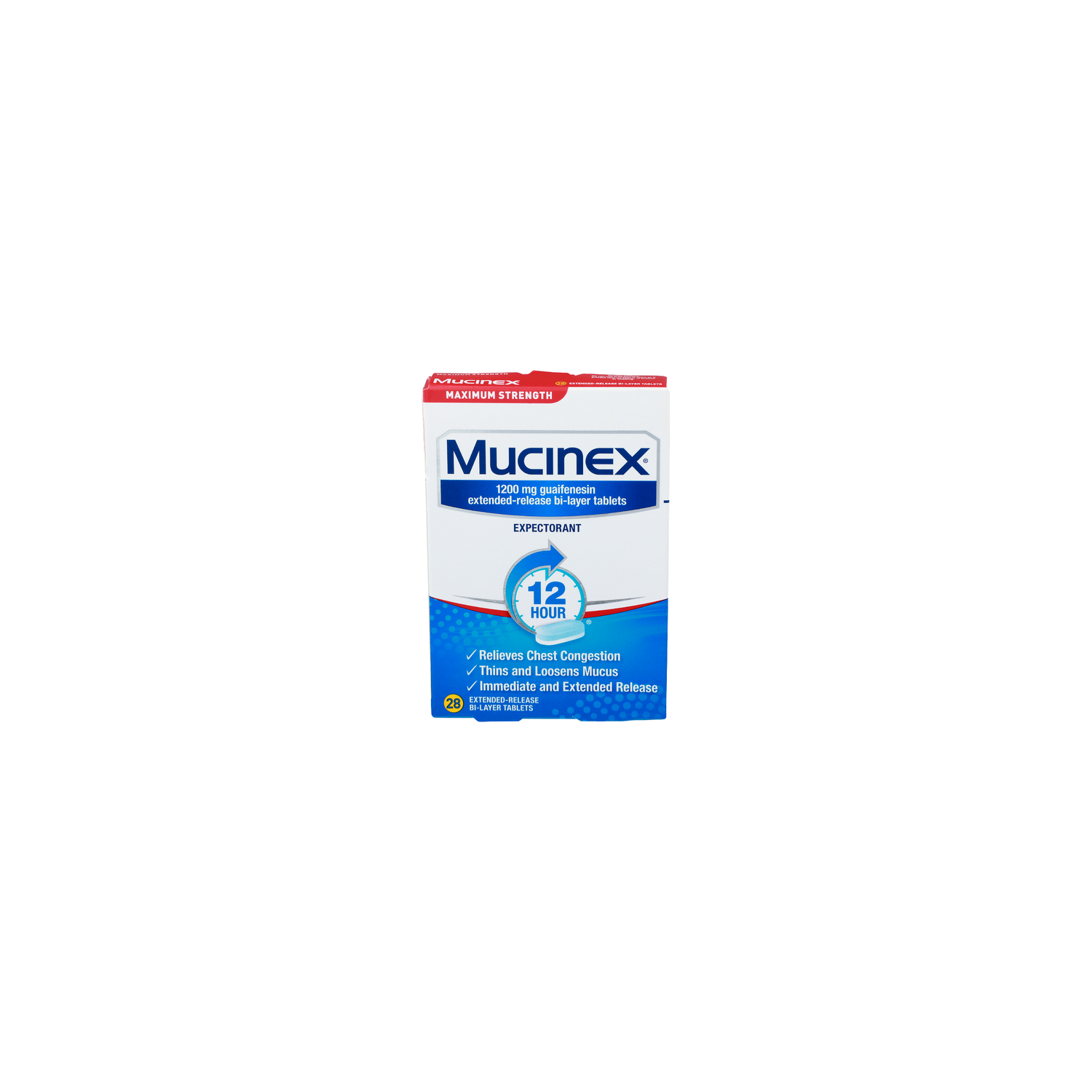 Mucinex Maximum Strength Expectorant - 28 Count Image 1 of 2