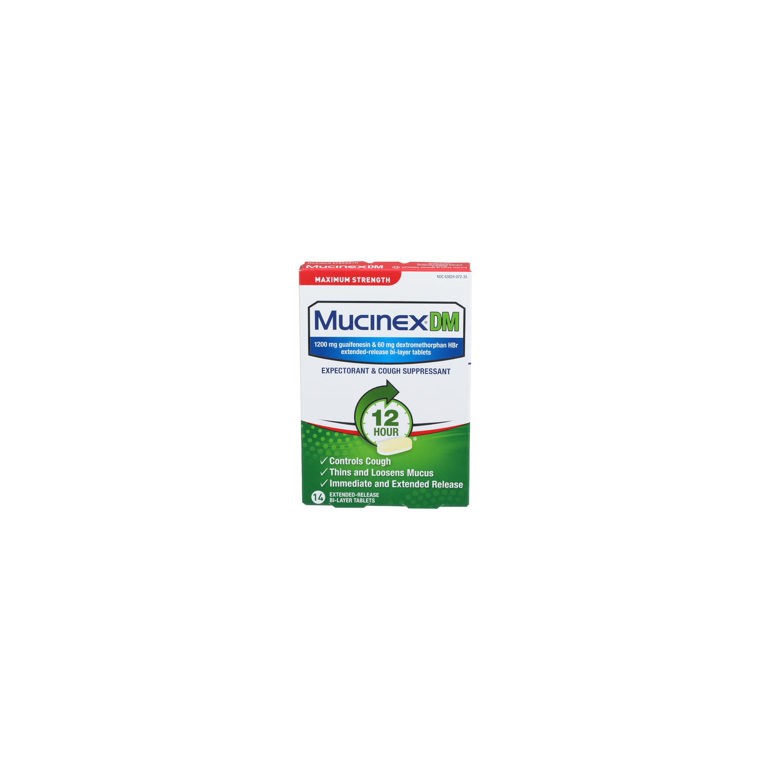 Mucinex Dm Dm Expectorant & Cough Suppressant - 14 Count Image 1 of 2