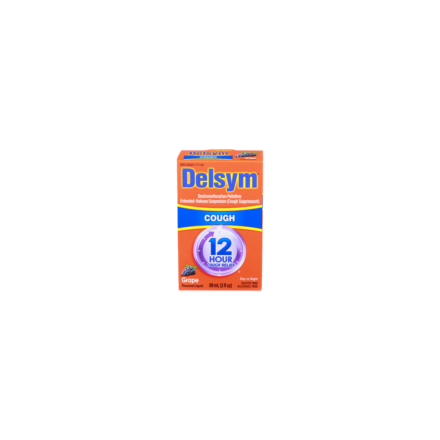 Delsym Grape Flavored Liquid Cough - 89 ml Image 1 of 2