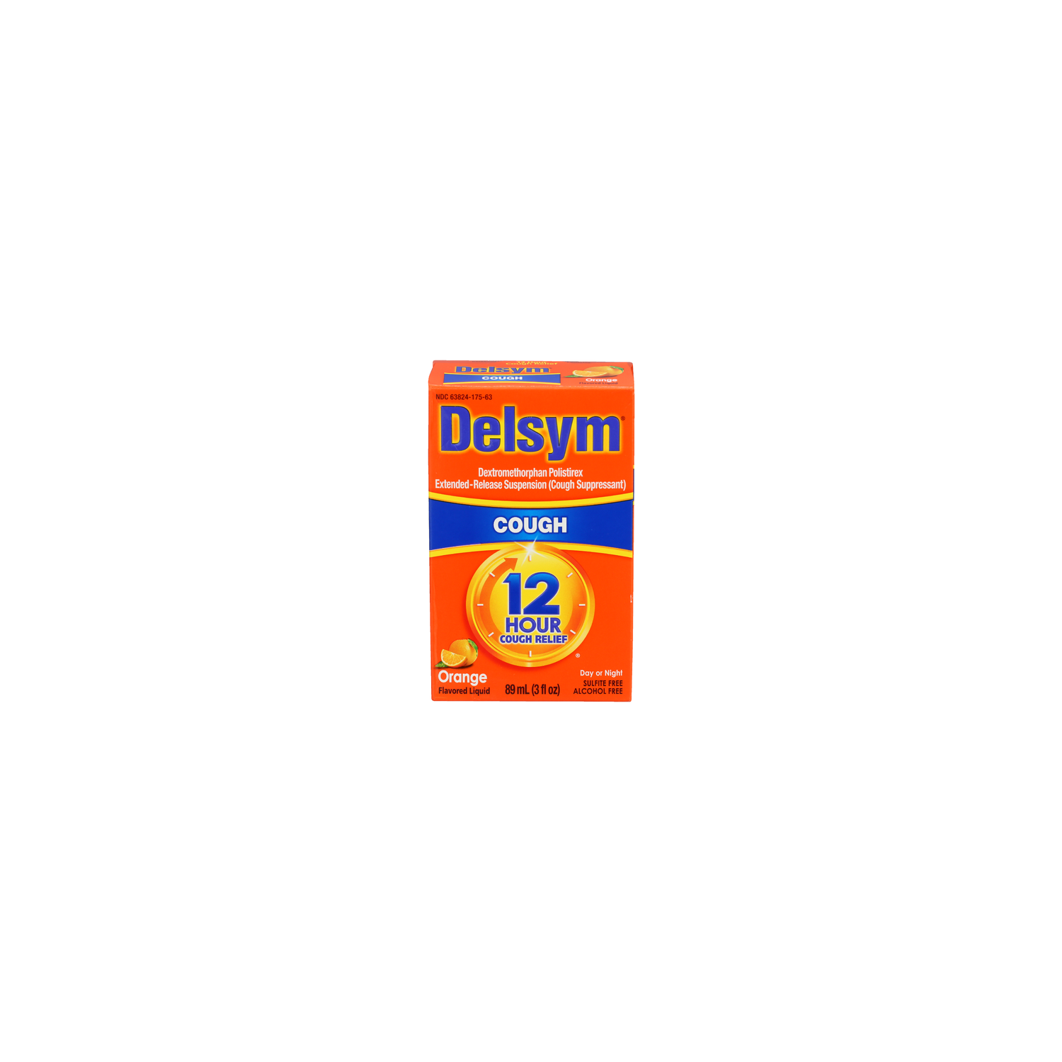 Delsym Orange Flavored Liquid Cough Relief - 89 ml Image 1 of 4