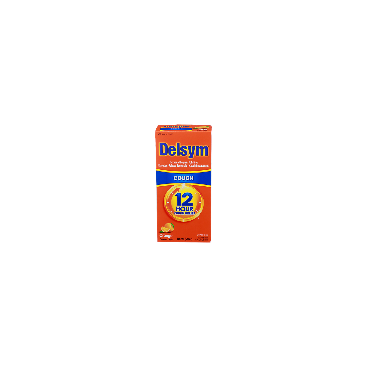 Delsym Orange Cough Suppressant - 148 ml Image 1 of 2