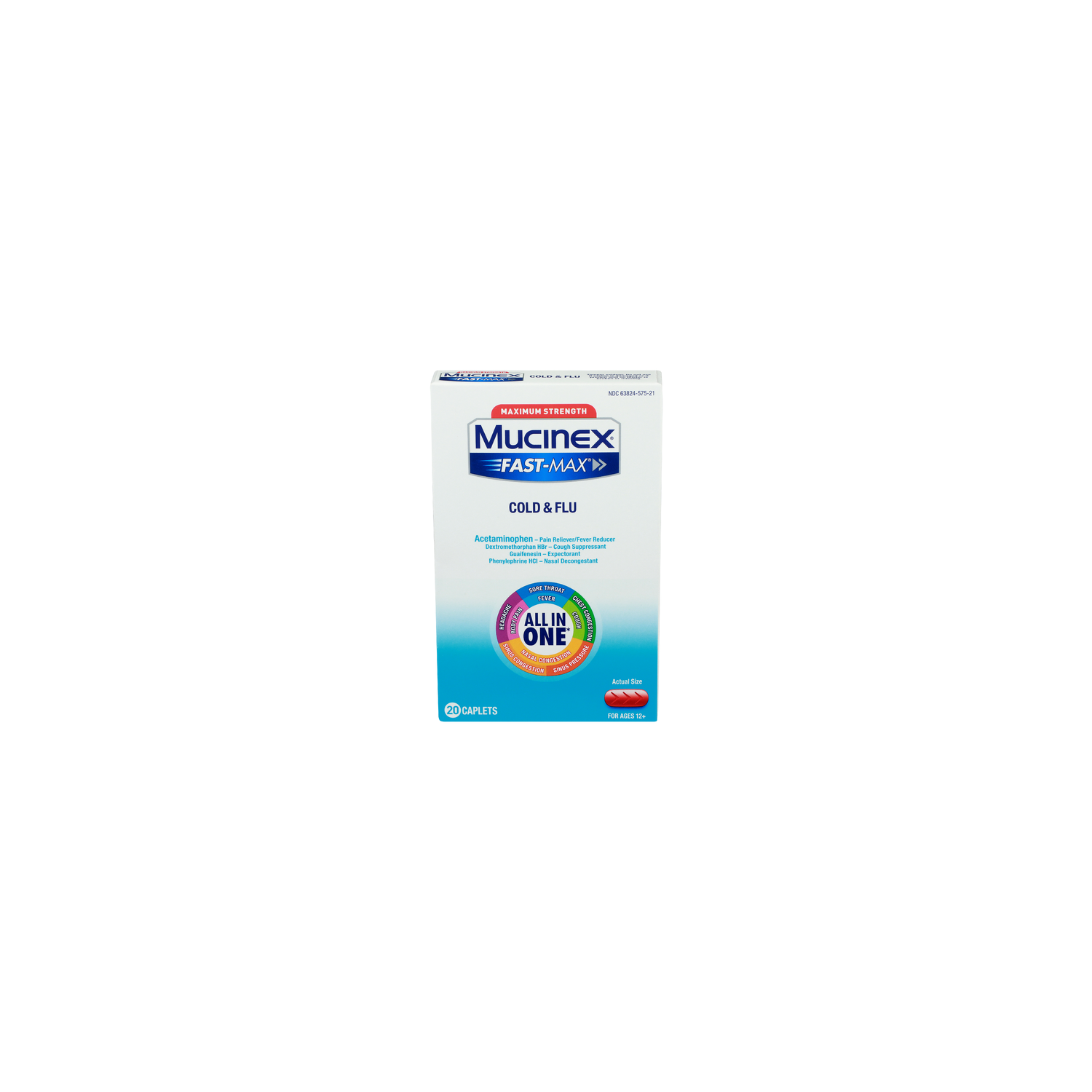 Mucinex Fast-Max Maximum Strength - 20 Count Image 1 of 2