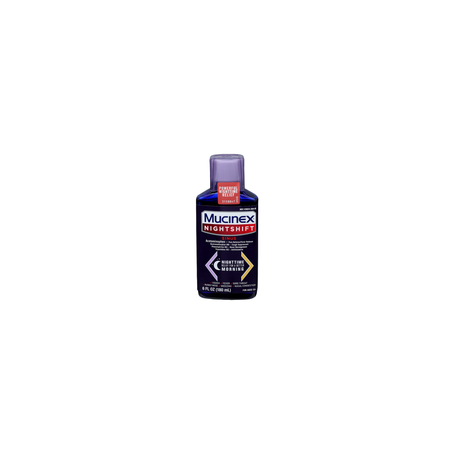 Mucinex Nightshift Sinus - 6 Fluid Ounce Image 1 of 4