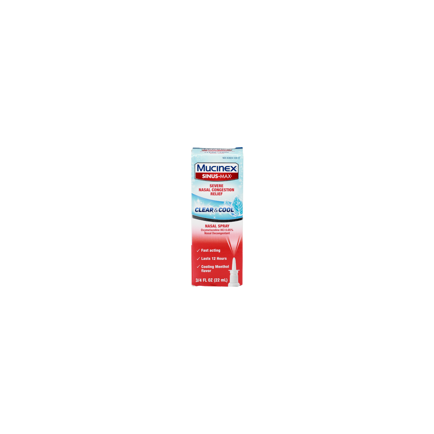 Mucinex Sinus-Max Clear & Cool Nasal Spray - 0.75 Fluid Ounce Image 1 of 4