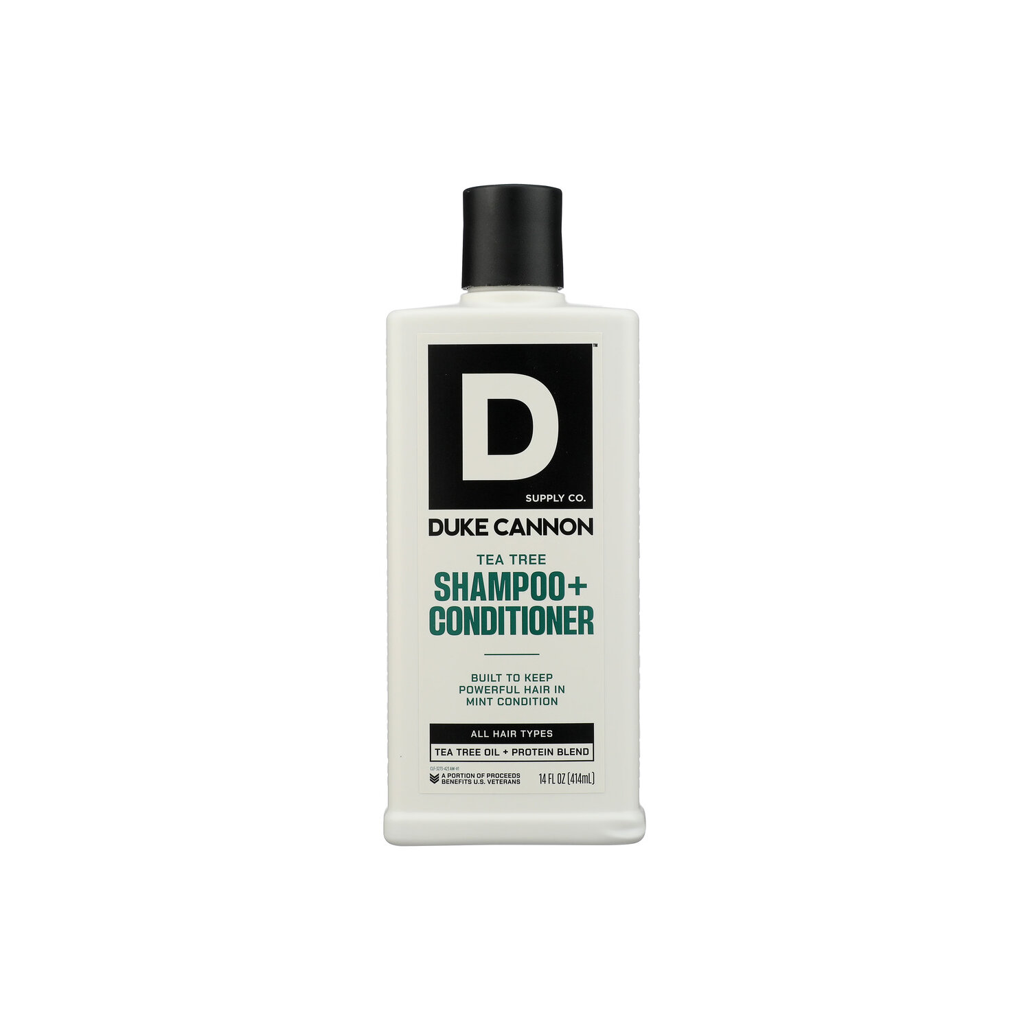Duke Cannon Tea Tree 2 in 1 Shampoo and Conditioner Hair Wash  - 14 Fluid Ounce Image 1 of 2