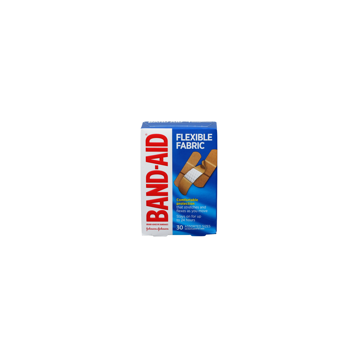 BAND-AID Assorted Sizes Flexible Fabric Adhesive Bandages - 30 Count Image 1 of 2