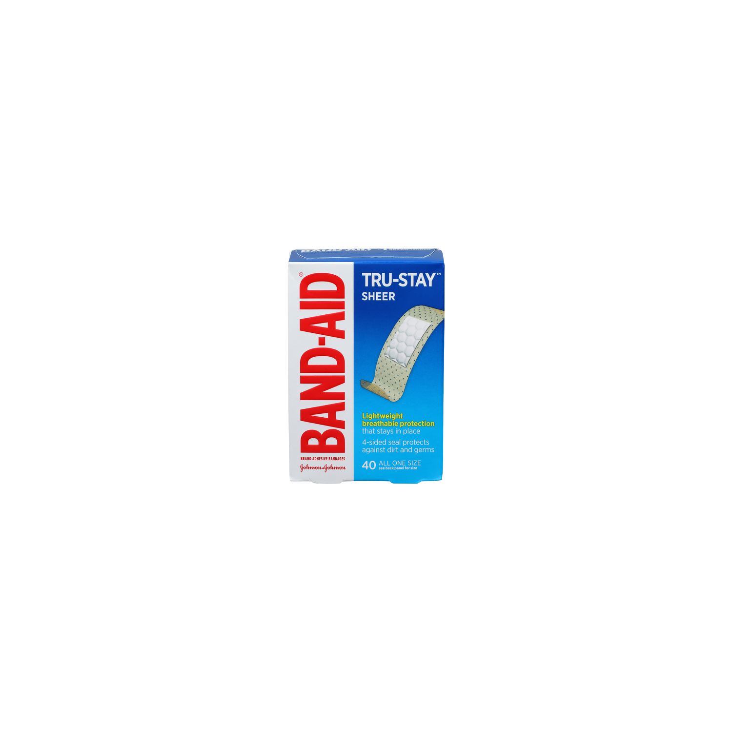 BAND-AID All One Size Tru-Stay Sheer - 40 Count Image 1 of 2