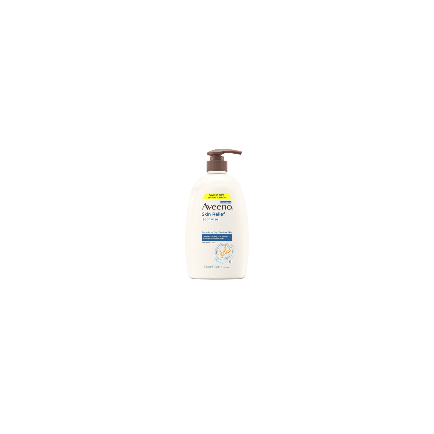 Aveeno Skin Relief Body Wash, Fragrance Free - 33 Ounce Image 1 of 2
