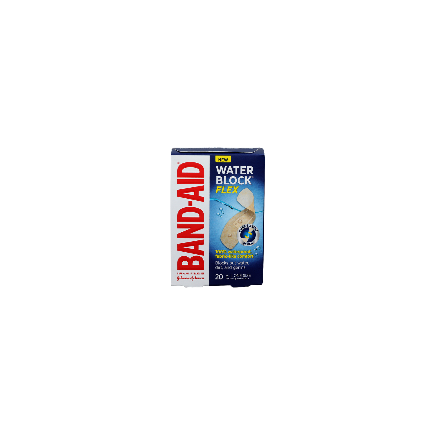 BAND-AID All One Size Water Block Flex Adhesive Bandages - 20 Count Image 1 of 2