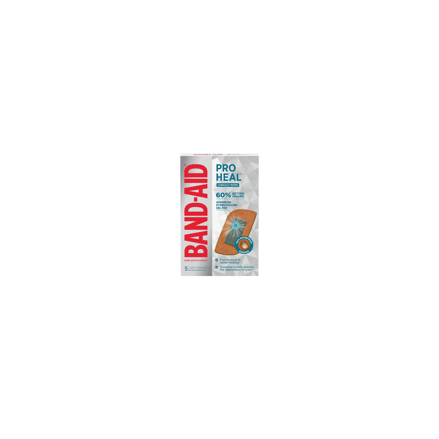 Band-Aid Brand Pro Heal Adhesive Bandages, Large - 5 Count Image 1 of 2