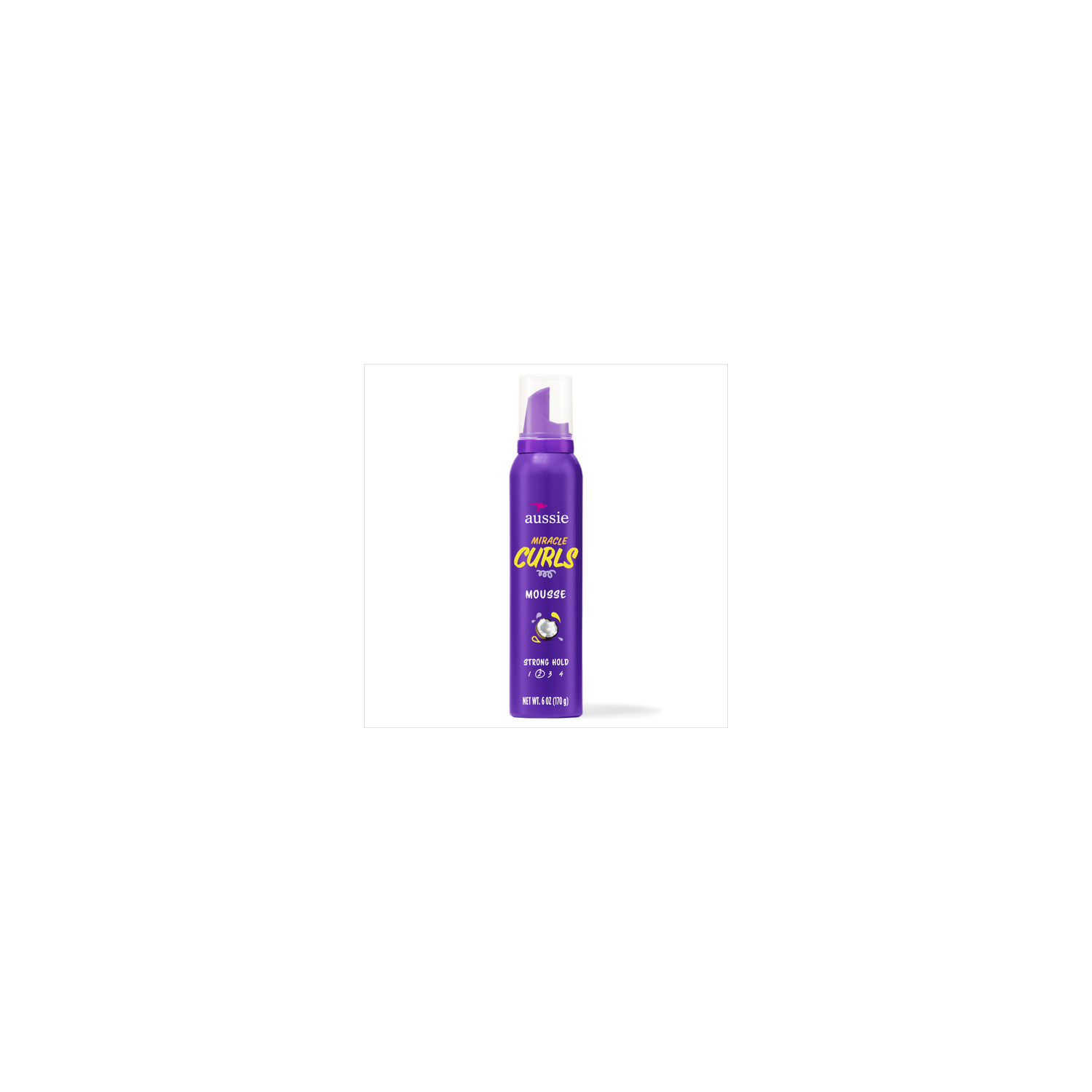 Aussie Miracle Curls Mousse For Curly Hair And Frizz Reduction, Silicone Free - 6 Ounce Image 1 of 2