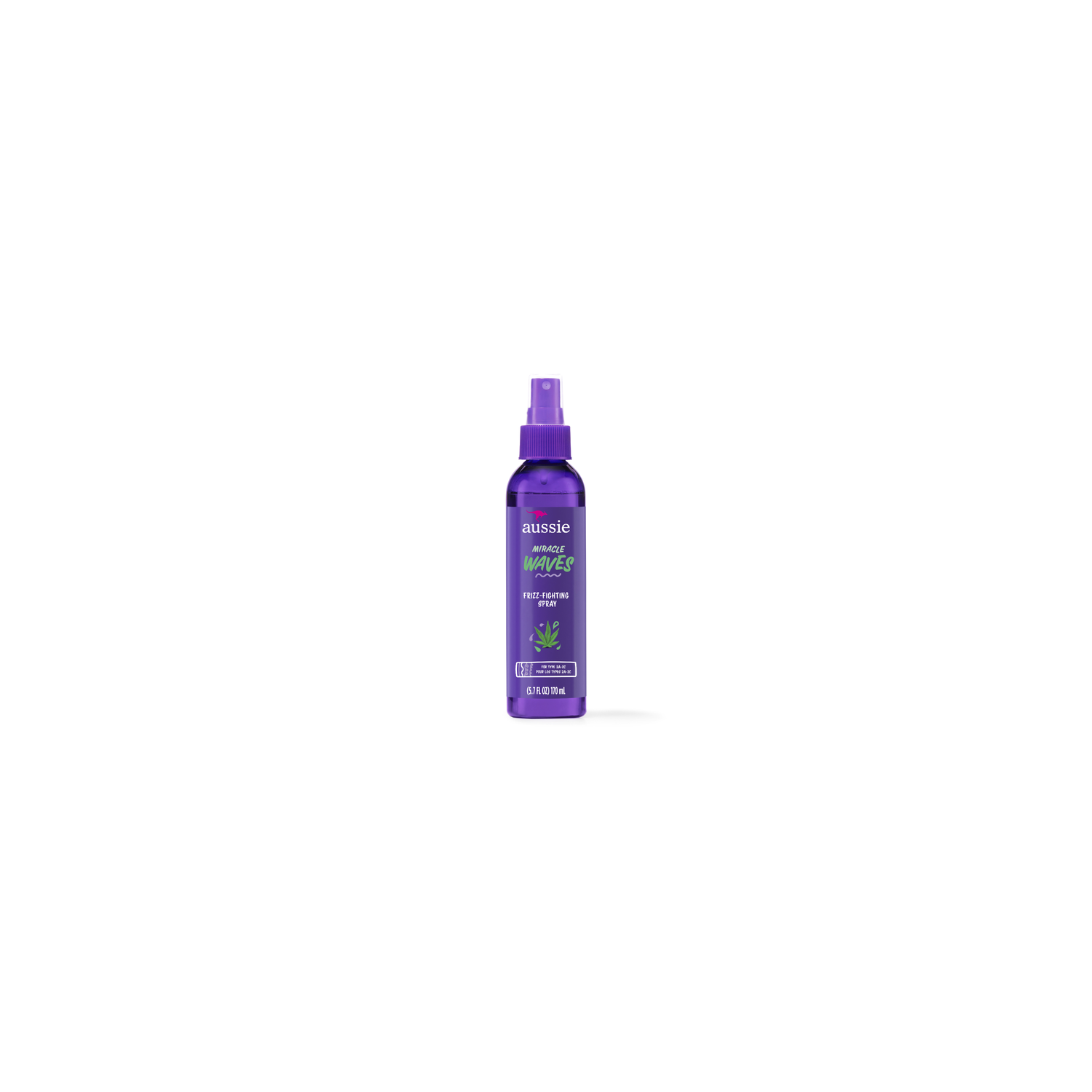 Aussie Miracle Waves Frizz-Fighting Hair Spray With Hemp Seed Oil For Wavy Hair, Paraben-Free - 5.7 Ounce Image 1 of 2