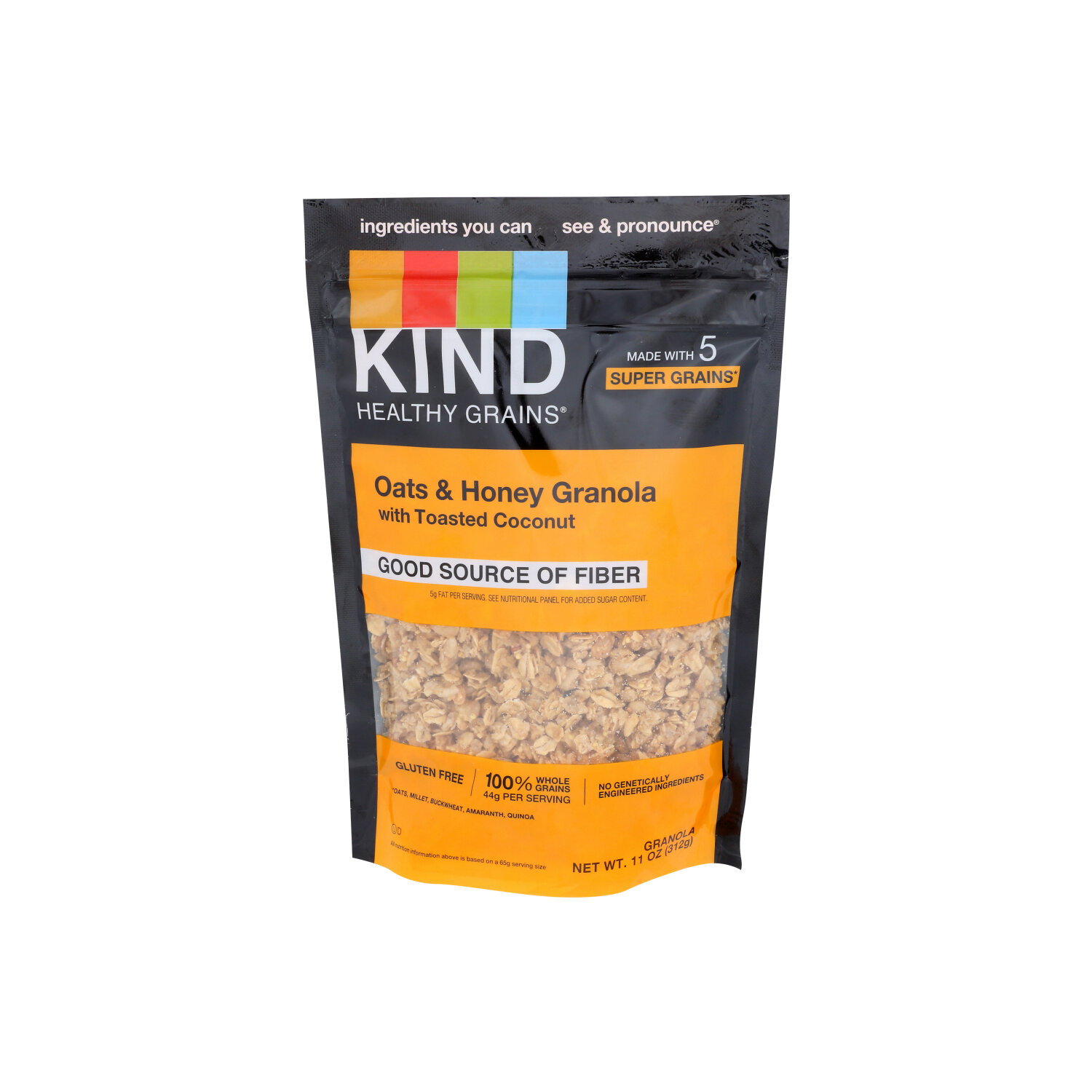 Kind Healthy Grains Oats & Honey Granola With Toasted Coconut - 11 Ounce Image 1 of 2