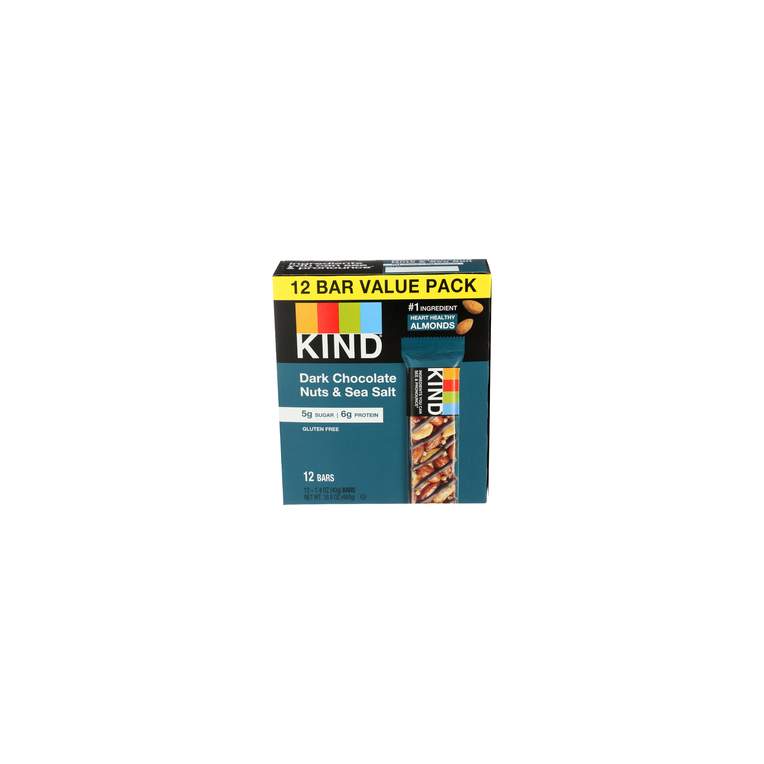 Kind Dark Chocolate Nuts & Sea Salt - 1.4 Ounce - 12 Count