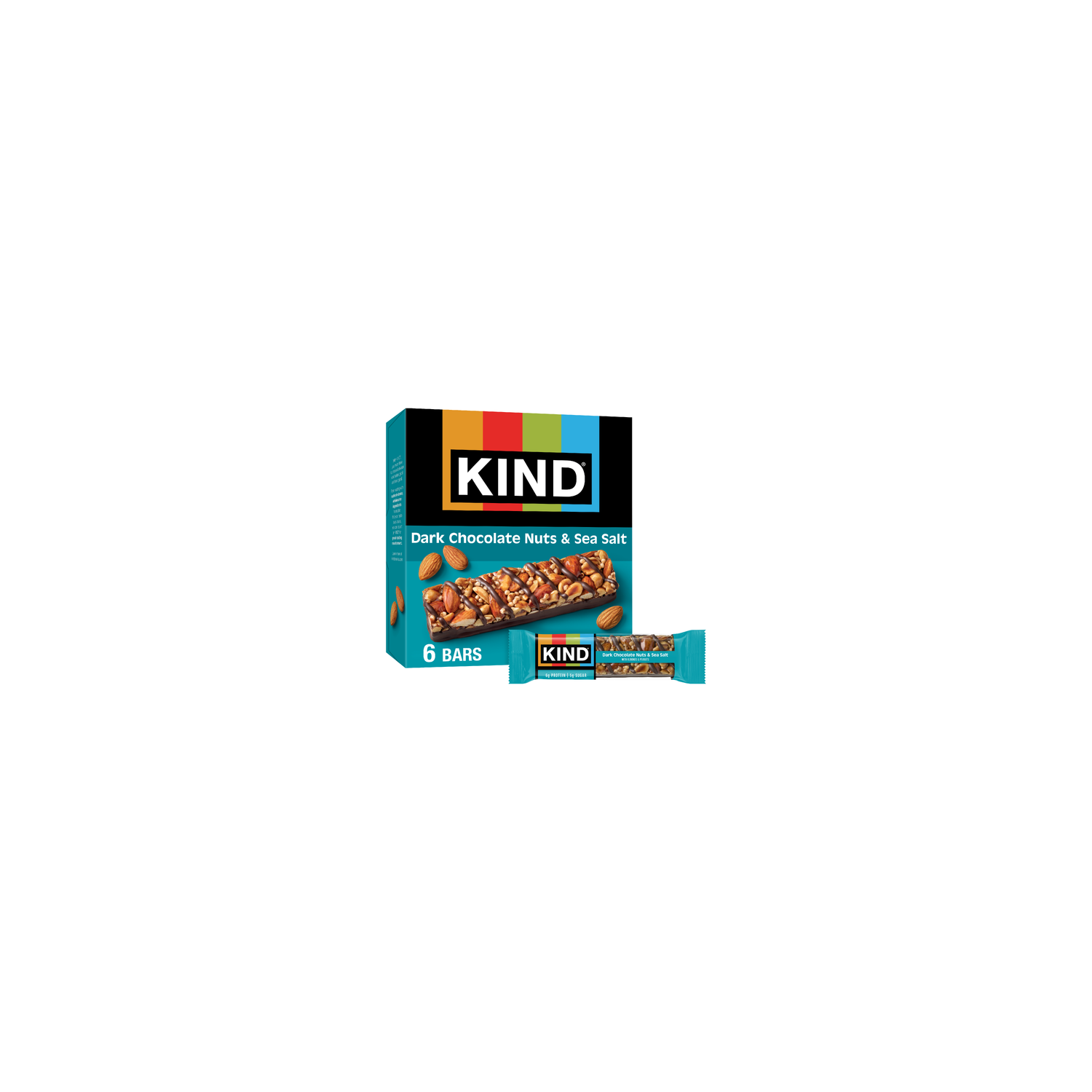 Kind Dark Chocolate Nuts & Sea Salt - 1.4 Ounce - 6 Count Image 1 of 3