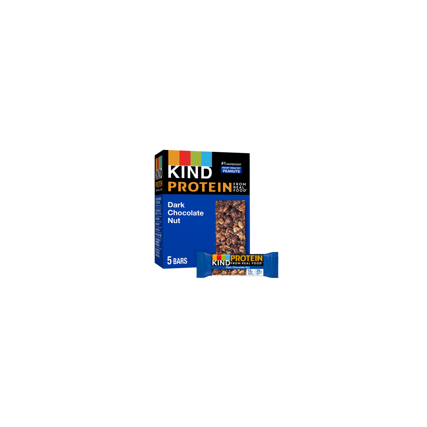 Kind Protein Gluten Free Dark Chocolate Nut Protein Bar - 1.76 Ounce - 5 Count Image 1 of 3
