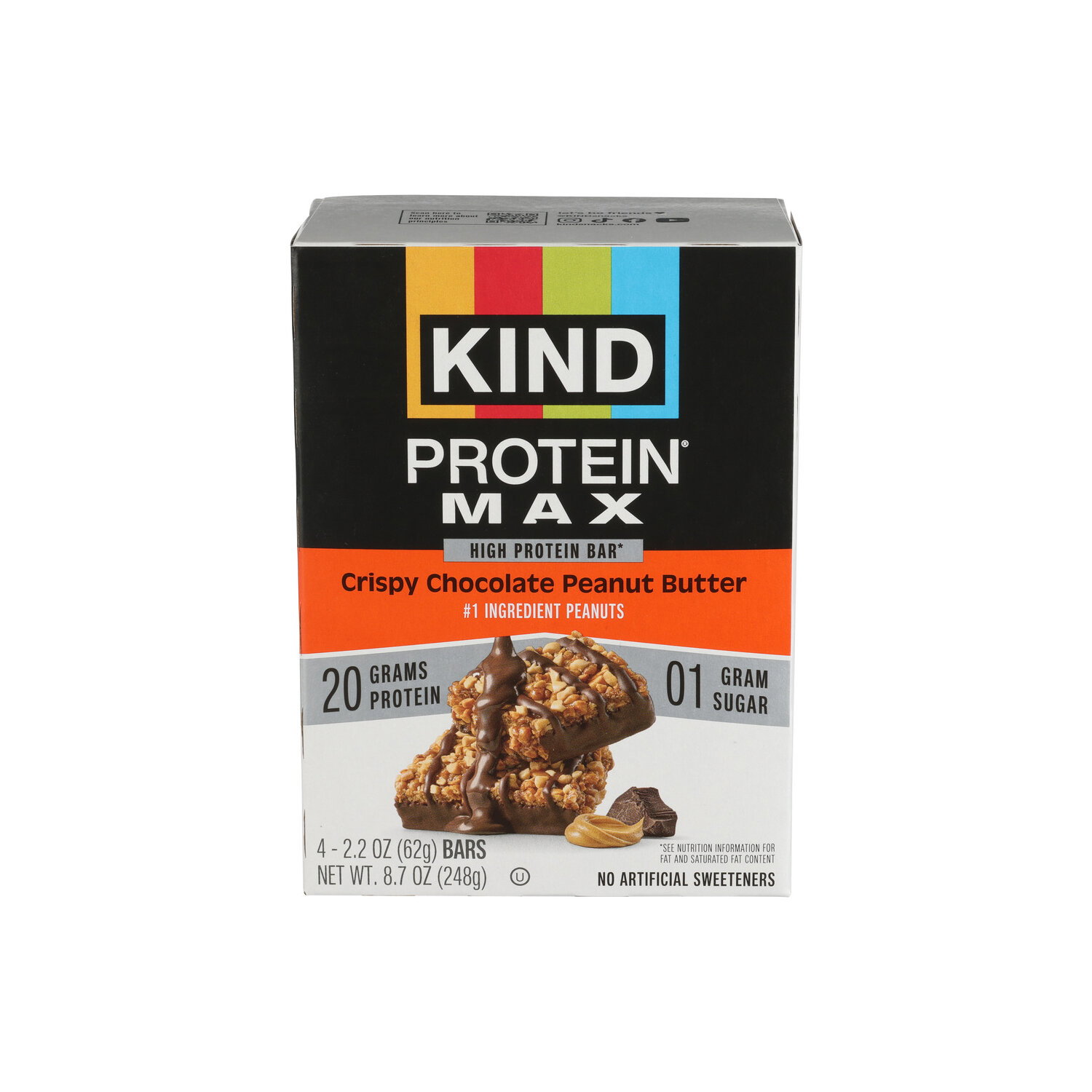 Kind Protein Max Bar Chocolate Peanut Butter Crisp - 2.2 Ounce - 4 Count
