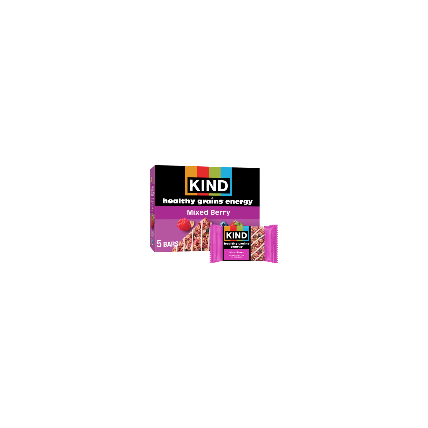 Kind Health Grains Energy Mixed Berry - 1.4 Ounce - 5 Count Image 1 of 3