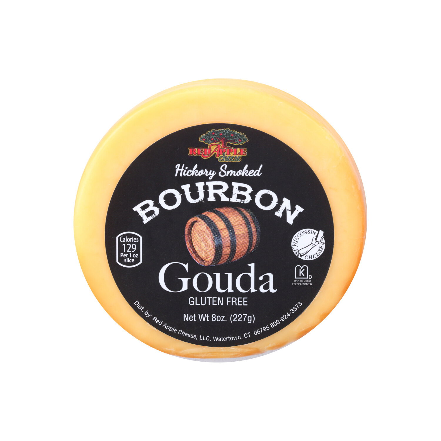 Red Apple Cheese Bourbon Gouda Hickory Smoked - 8 Ounce Image 1 of 4