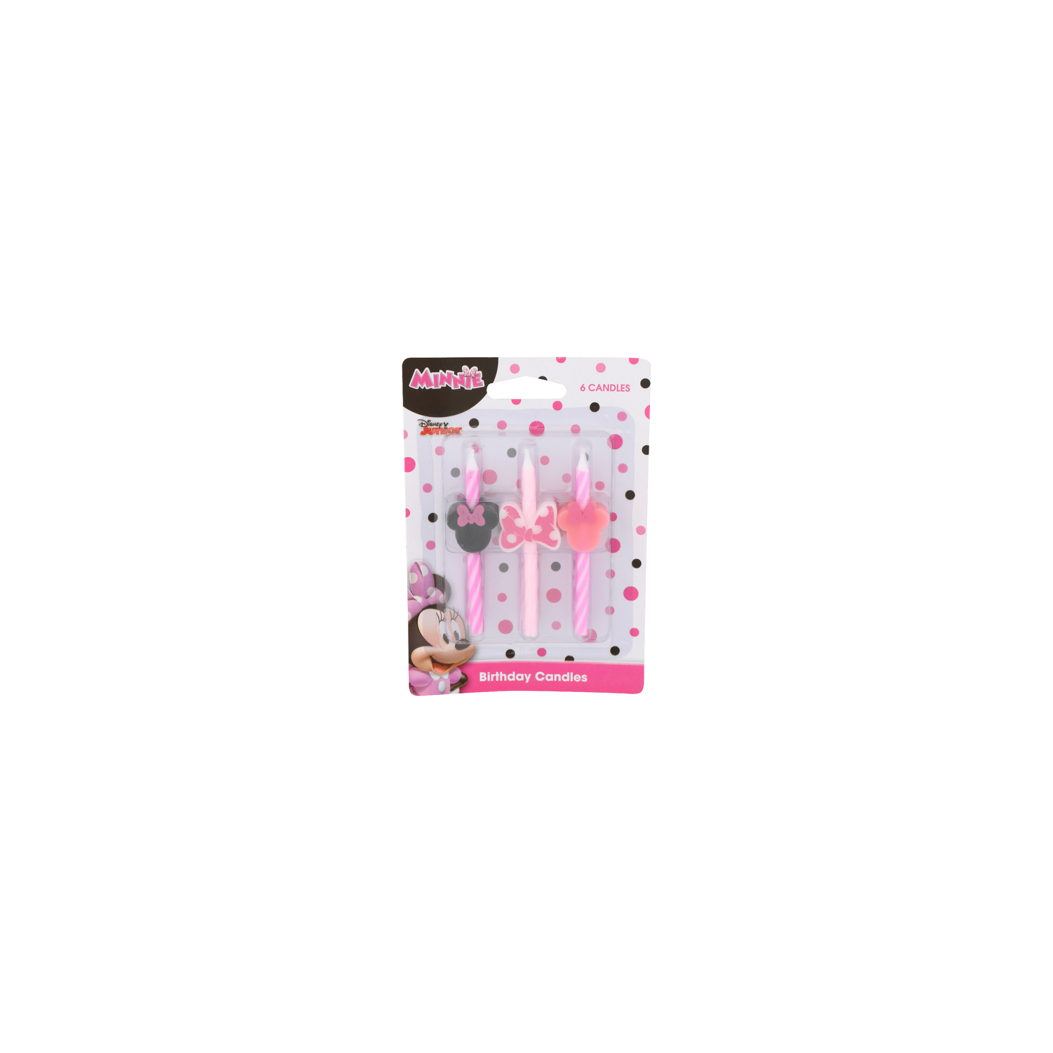 Disney Junior Minnie Birthday Candles - 6 Count Image 1 of 2