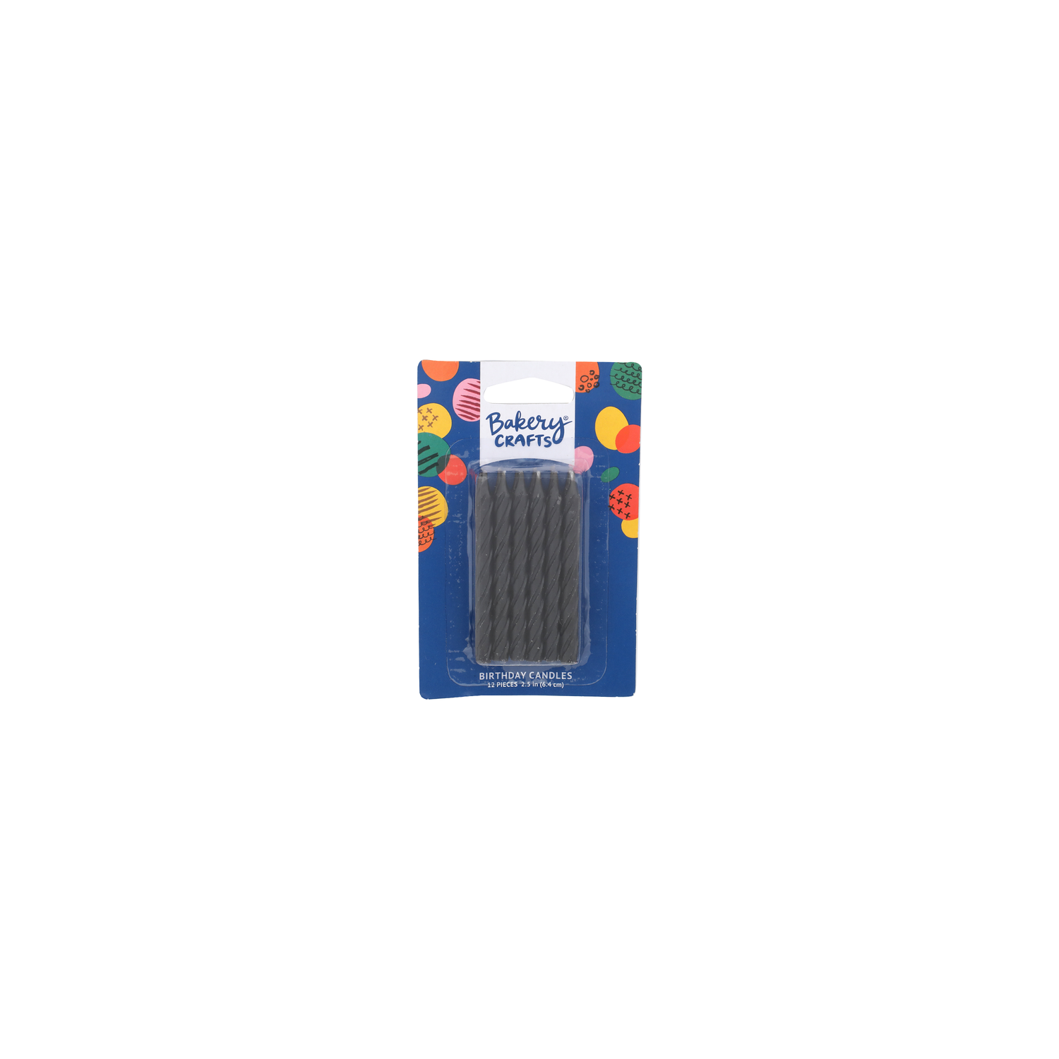 Bakery Crafts Black Birthday Candles - 12 Count Image 1 of 2