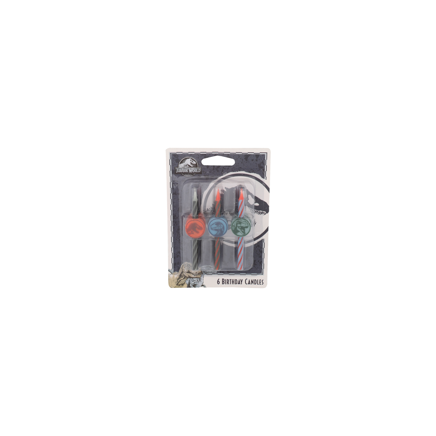 Jurassic World Birthday Candles - 6 Count Image 1 of 2