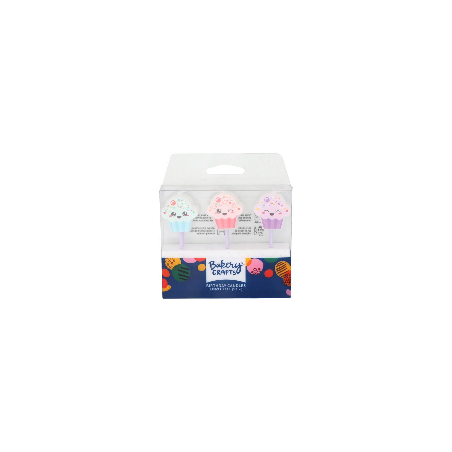 Bakery Crafts Cupcakes Birthday Candles - 6 Count Image 1 of 2