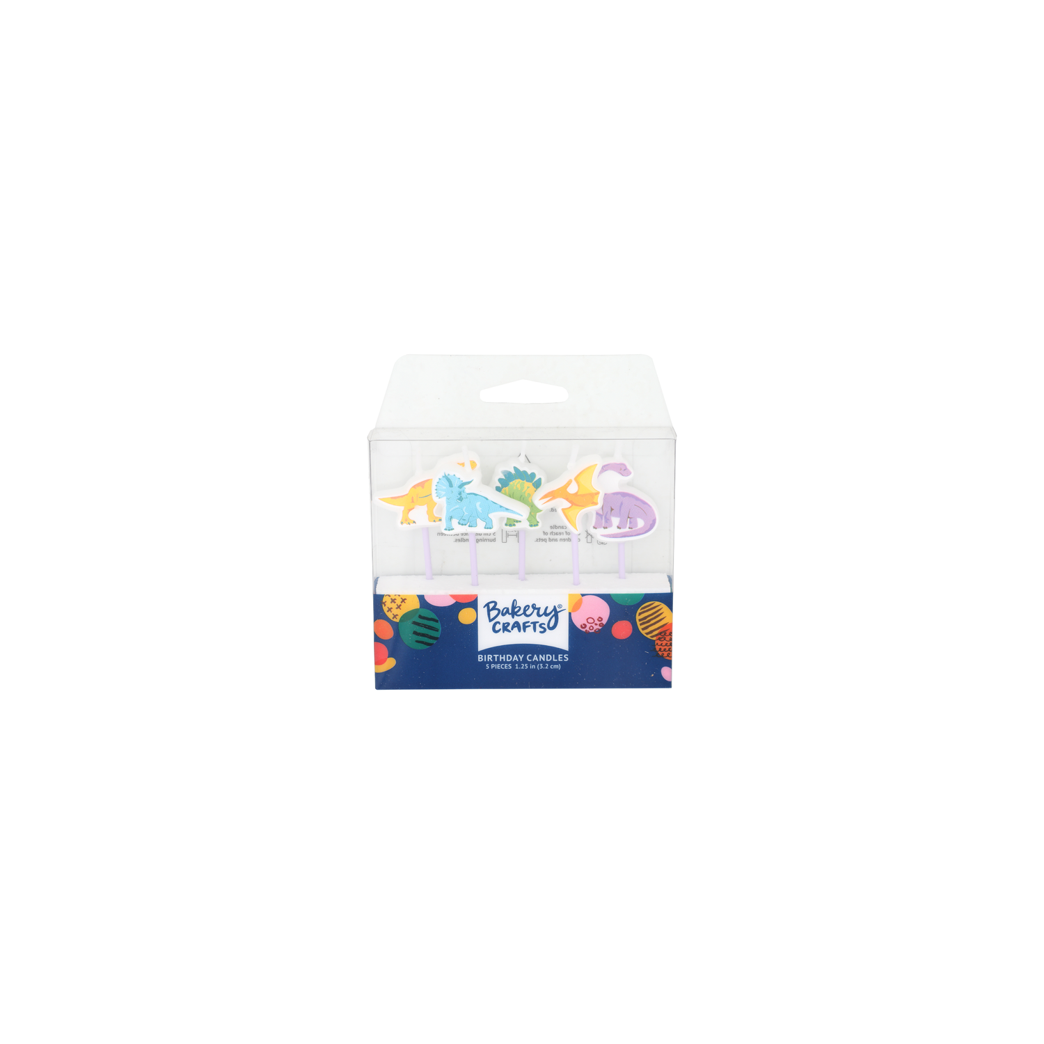 Bakery Crafts Dinosaurs Birthday Candles - 5 Count Image 1 of 2