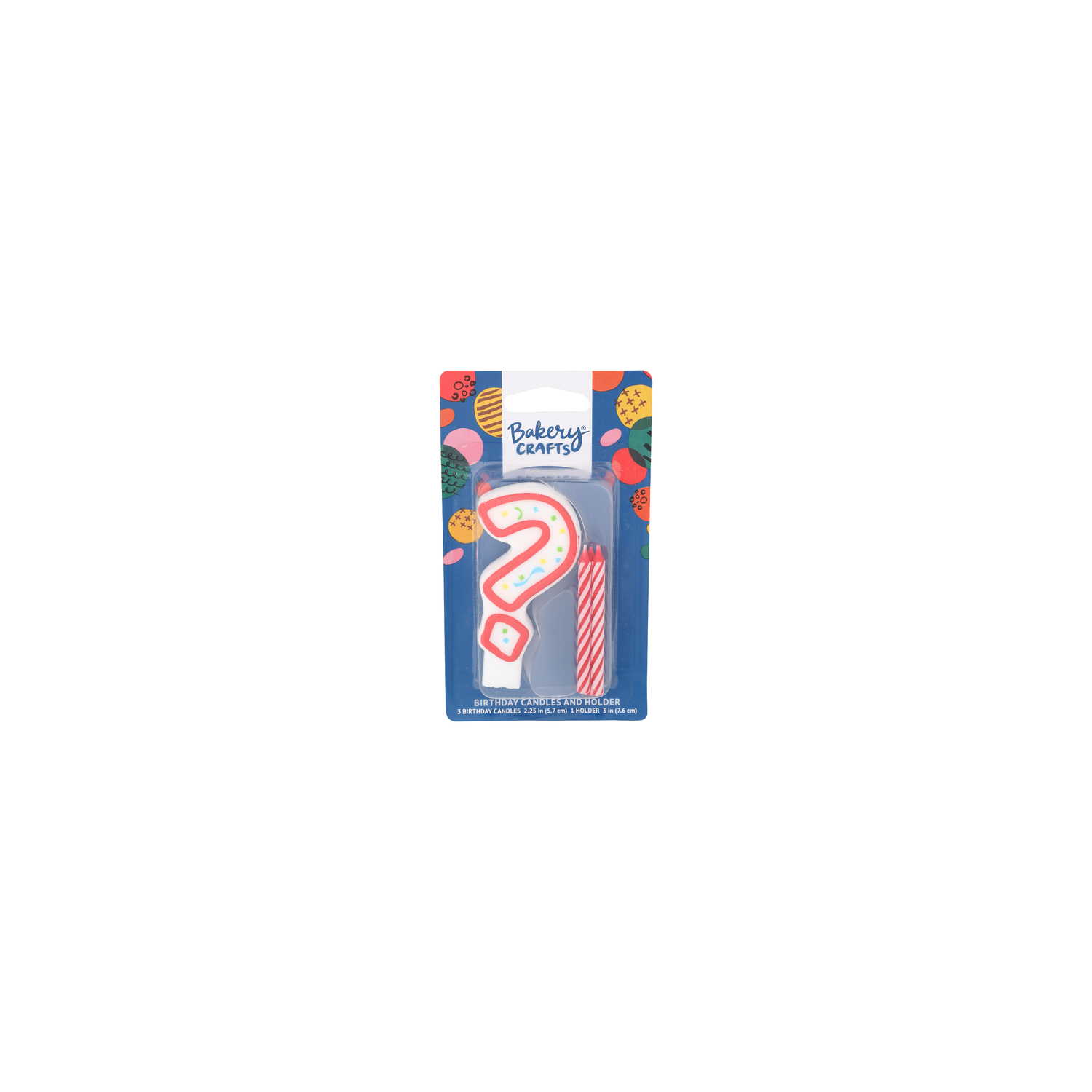 Bakery Crafts Question Mark Birthday Candles And Holder - 1 Each Image 1 of 2