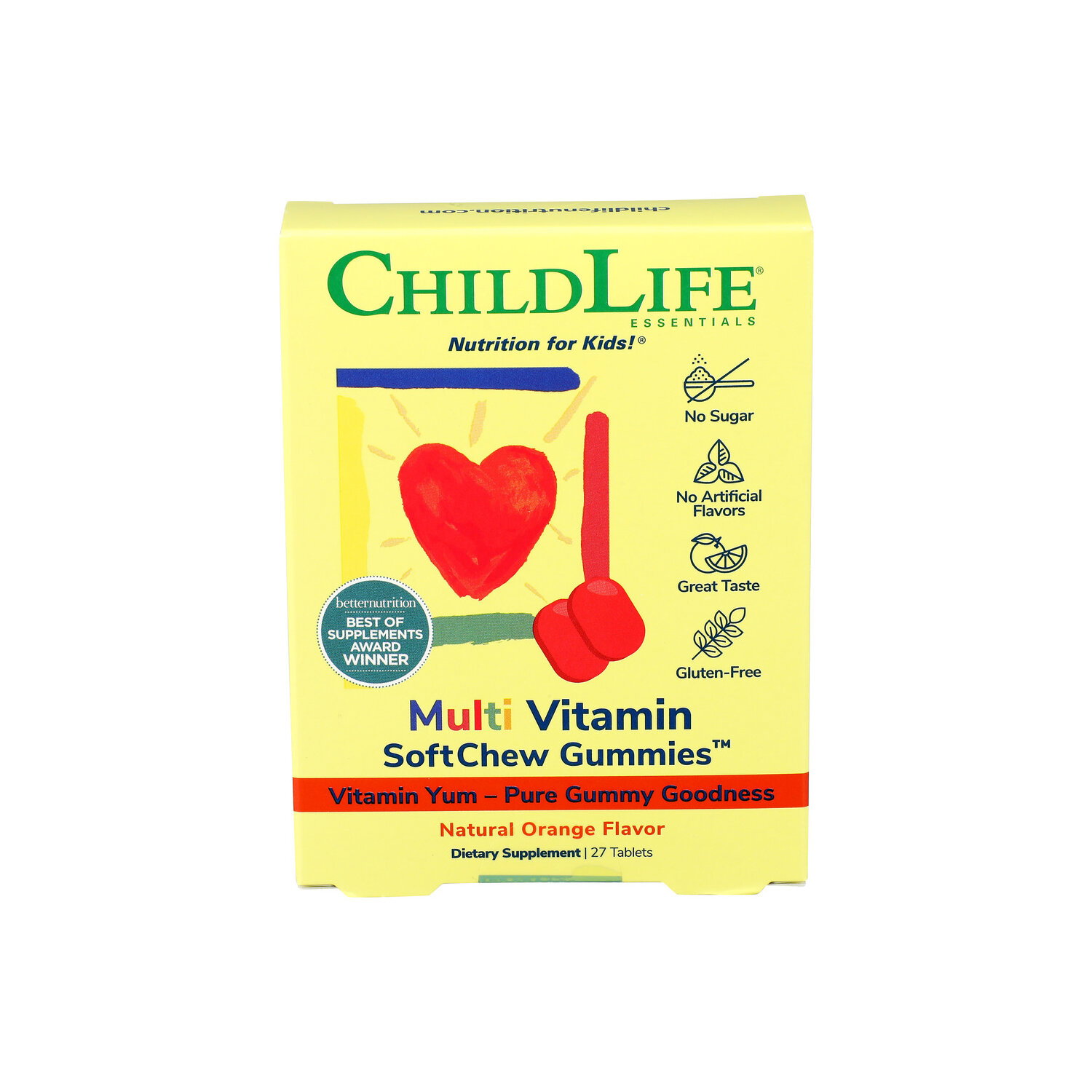 Childlife Essentials Natural Orange Chewy Multi Vitamin Softmelts - 27 Count Image 1 of 2