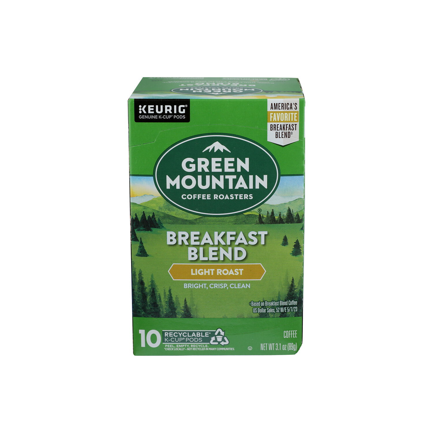 Green Mountain Gmc Breakfast Blend Kcup Ss - 0.31 Ounce - 10 Count Image 1 of 3