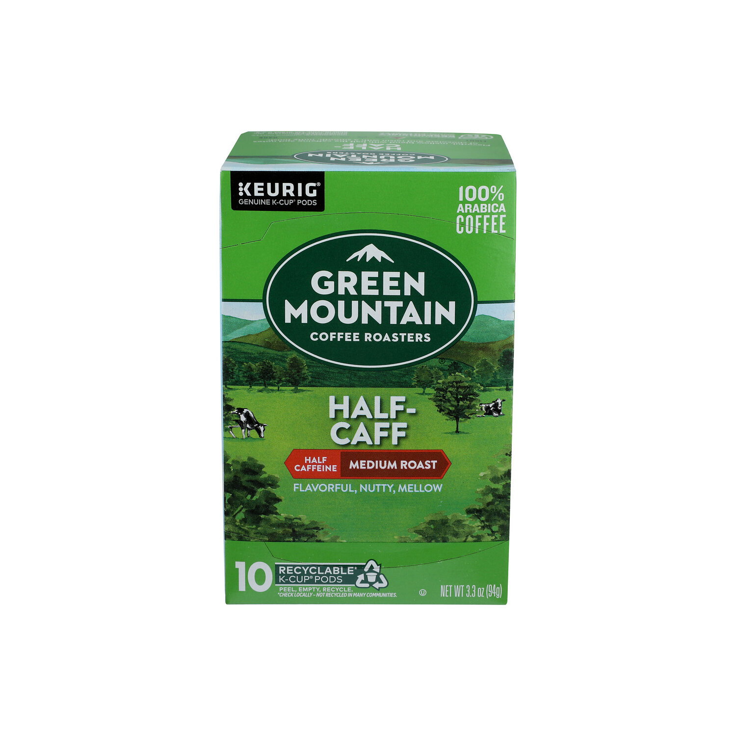 Green Mountain Gmc Half Caff Kcup Ss - 0.33 Ounce - 10 Count Image 1 of 3